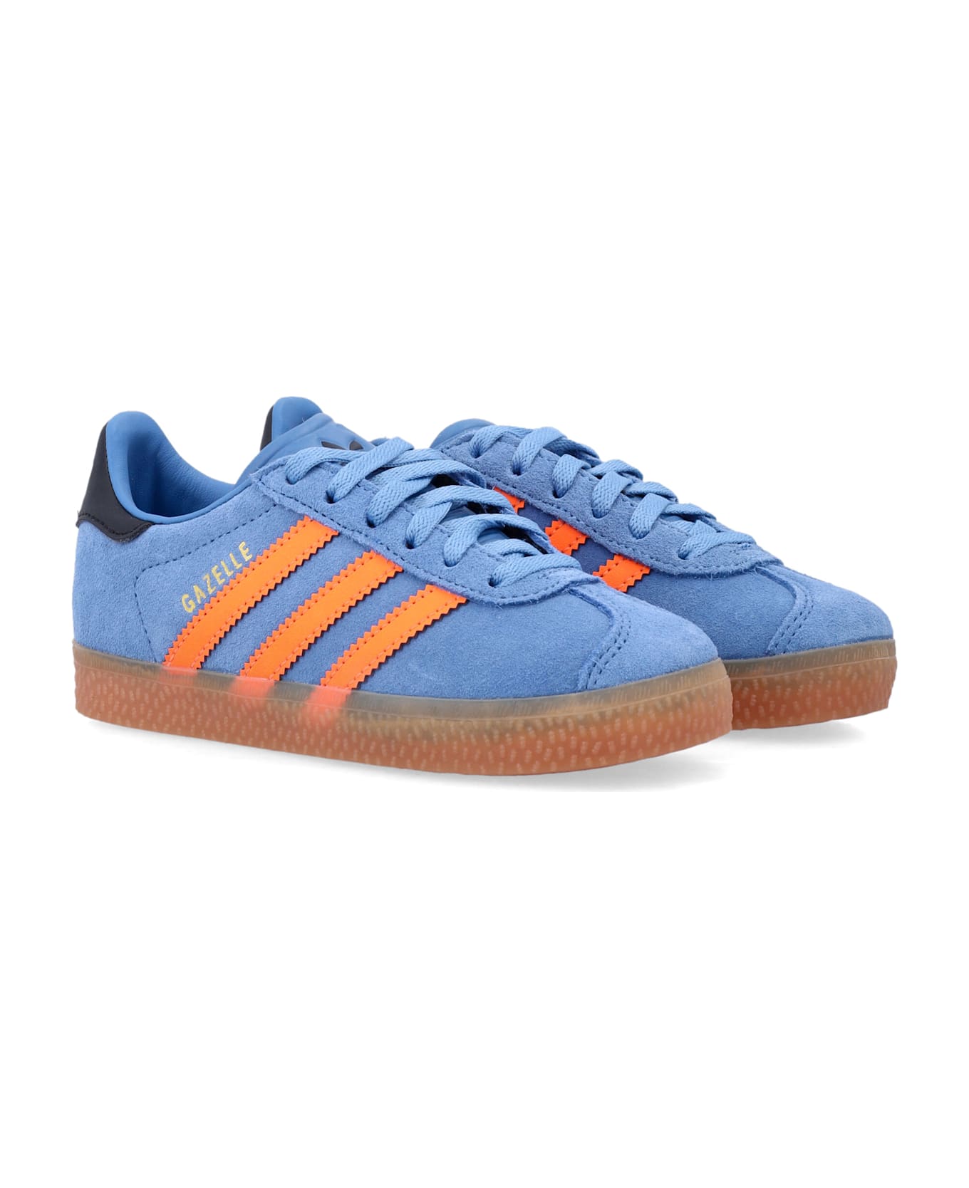 Adidas Originals Adidas Gazelle Kids Suede Sneakers - BLUE/ORANGE