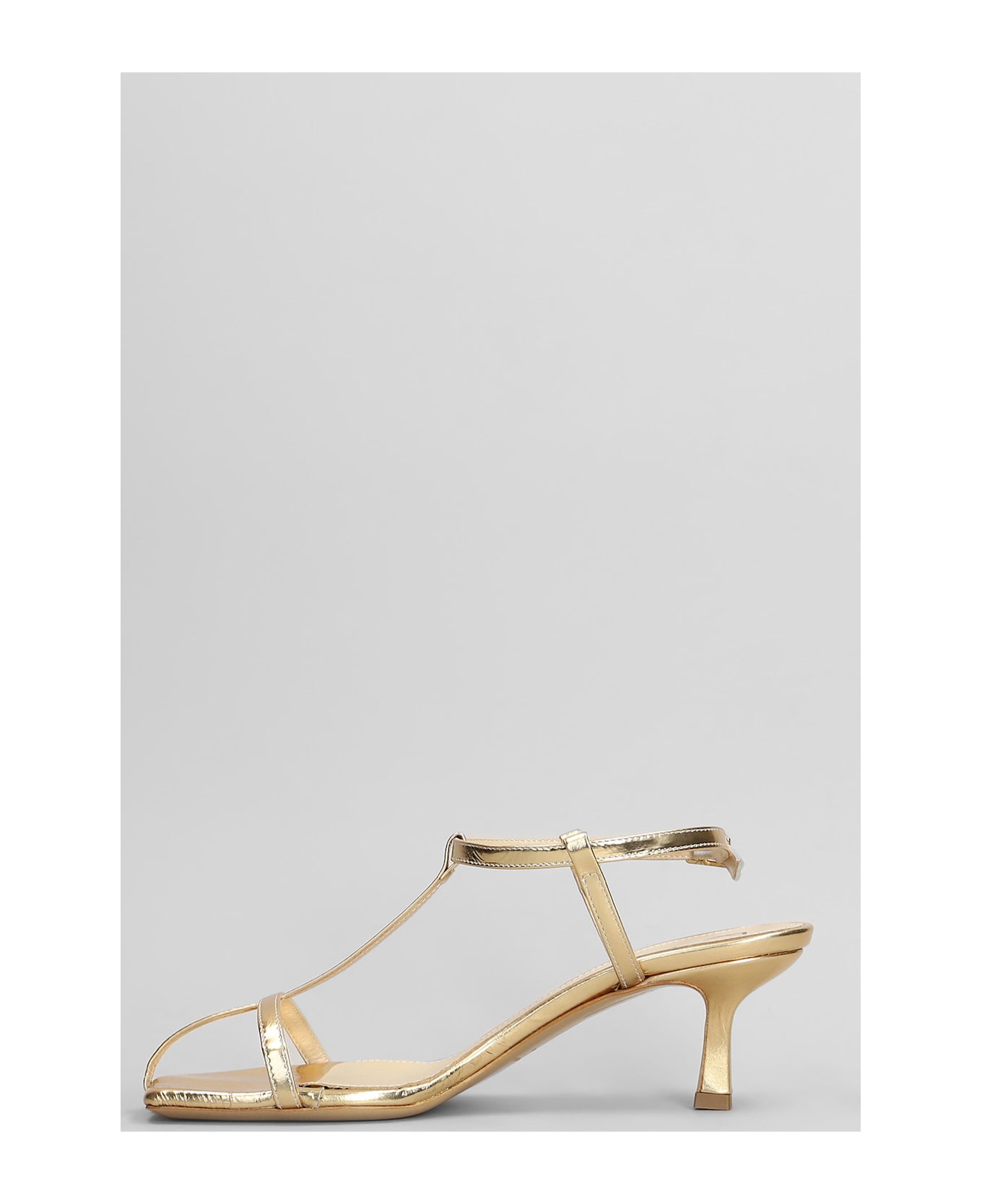 Fabio Rusconi Sandals In Platinum Leather - platinum