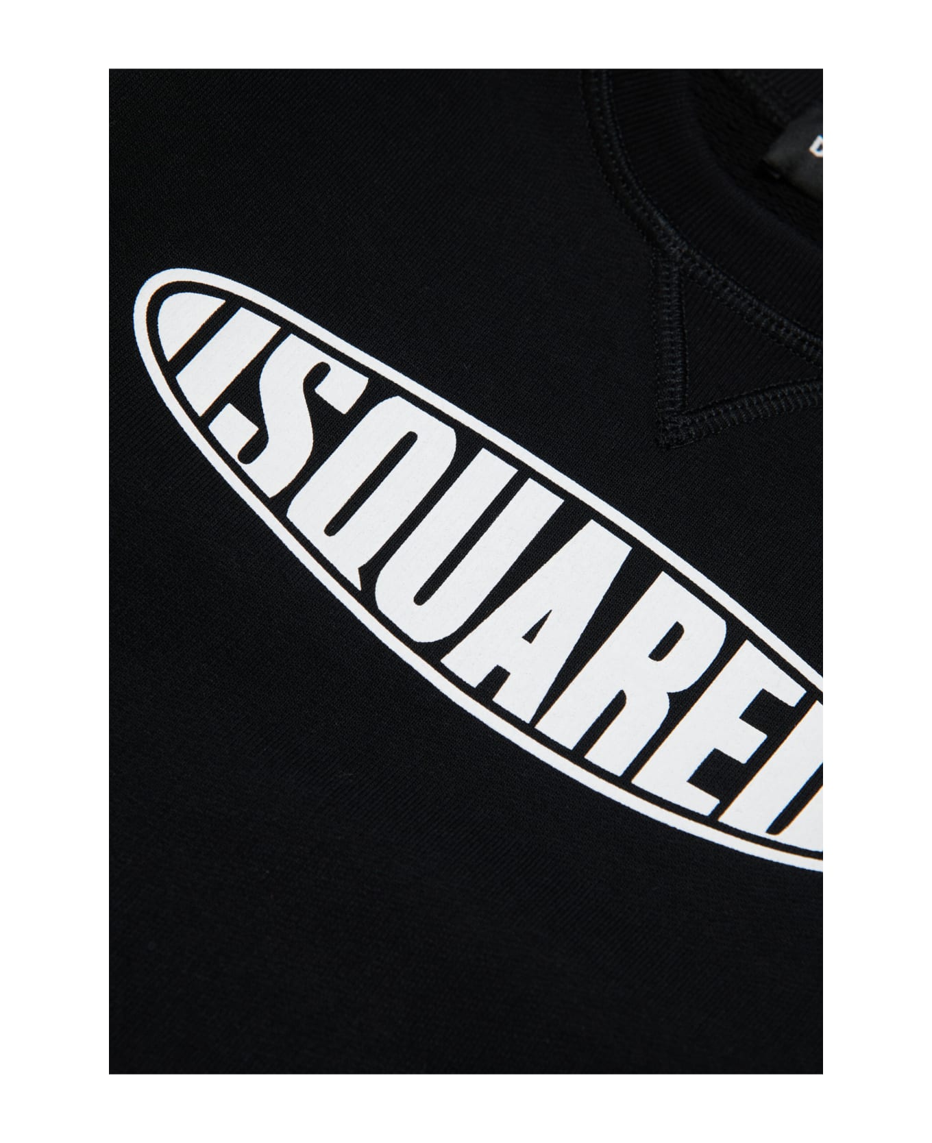 Dsquared2 D2s778u Relax Sweat-shirt Dsquared Crew-neck Sweatshirt Branded With Surf Logo - Nero