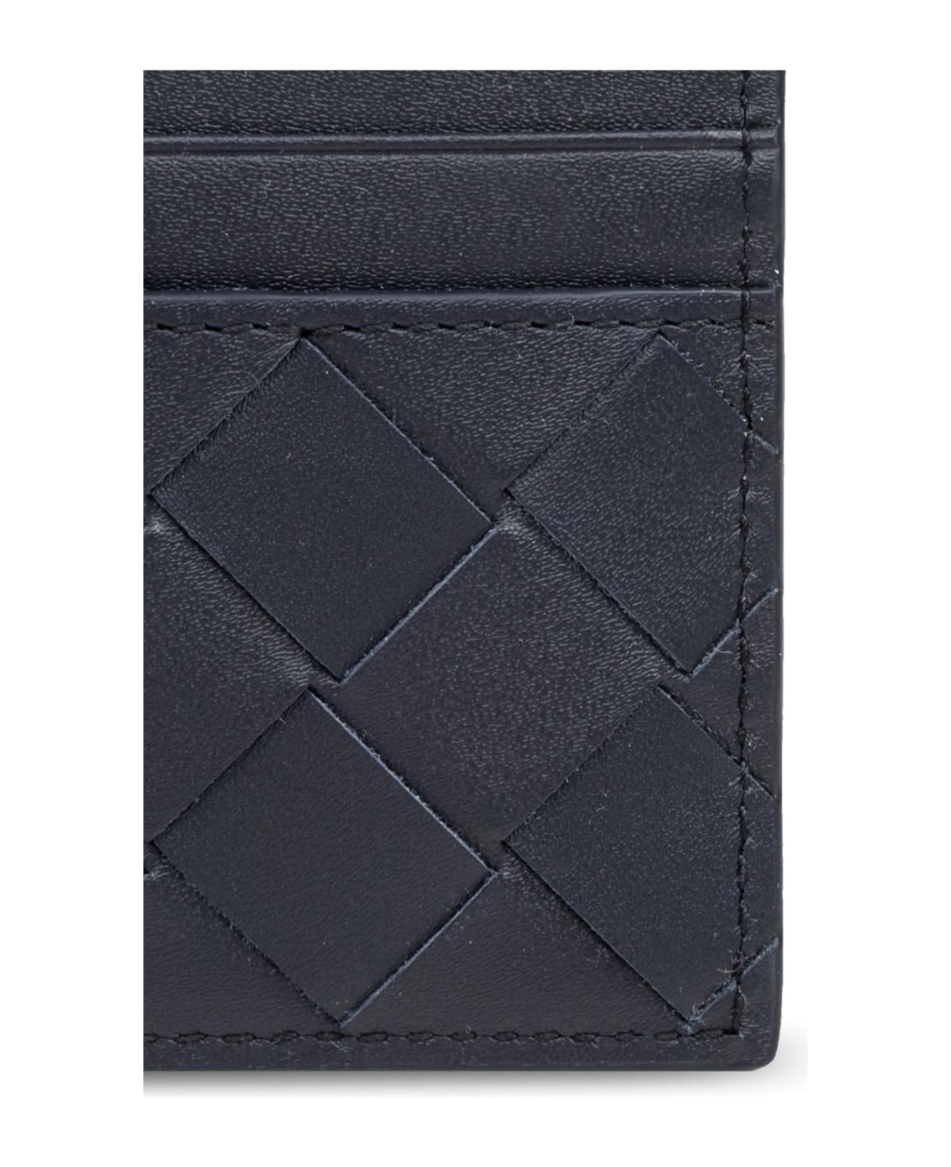 Bottega Veneta Leather Card Case - Blue