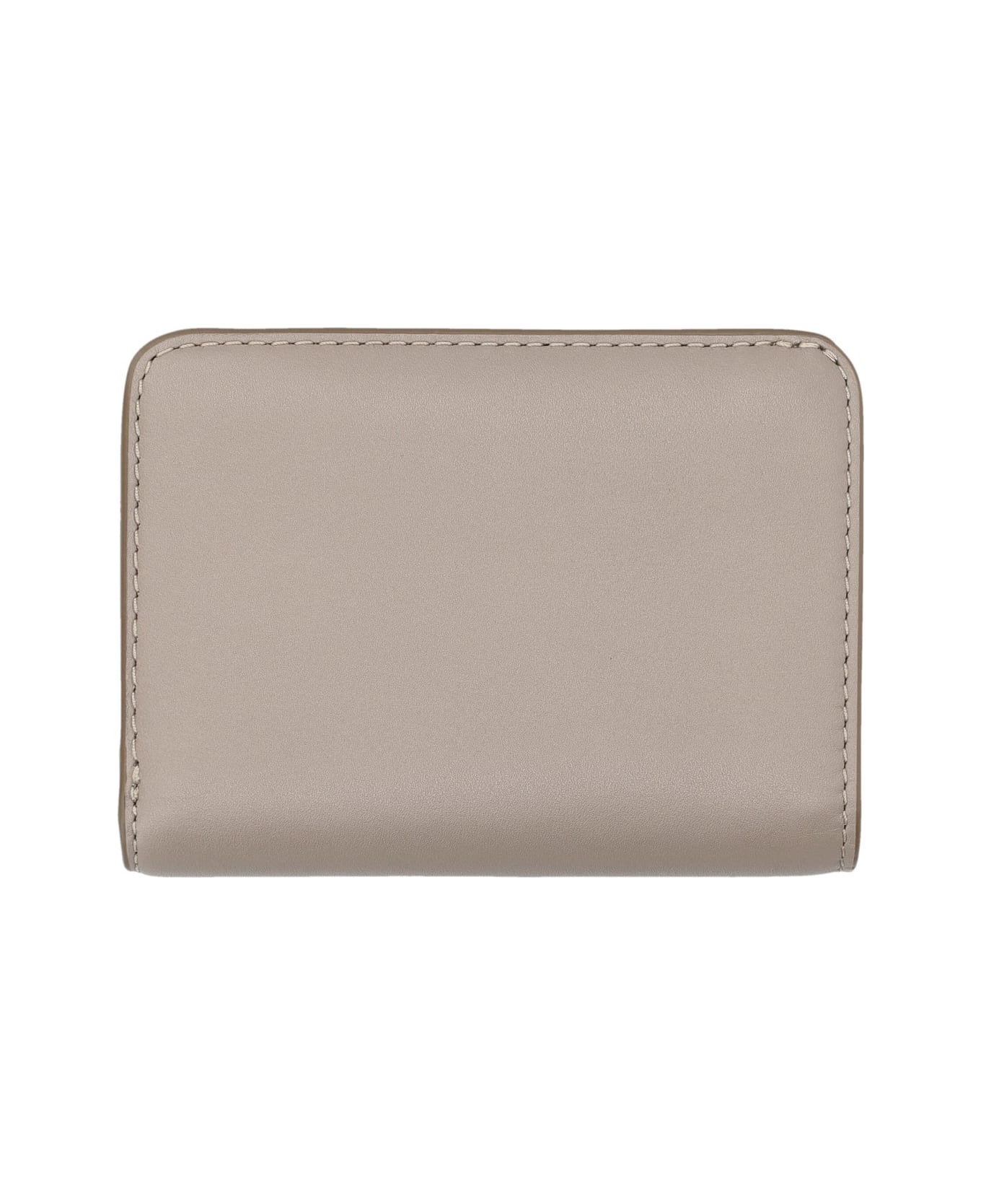 Marc Jacobs The Covered J Marc Bi-fold Mini Wallet - CEMENT