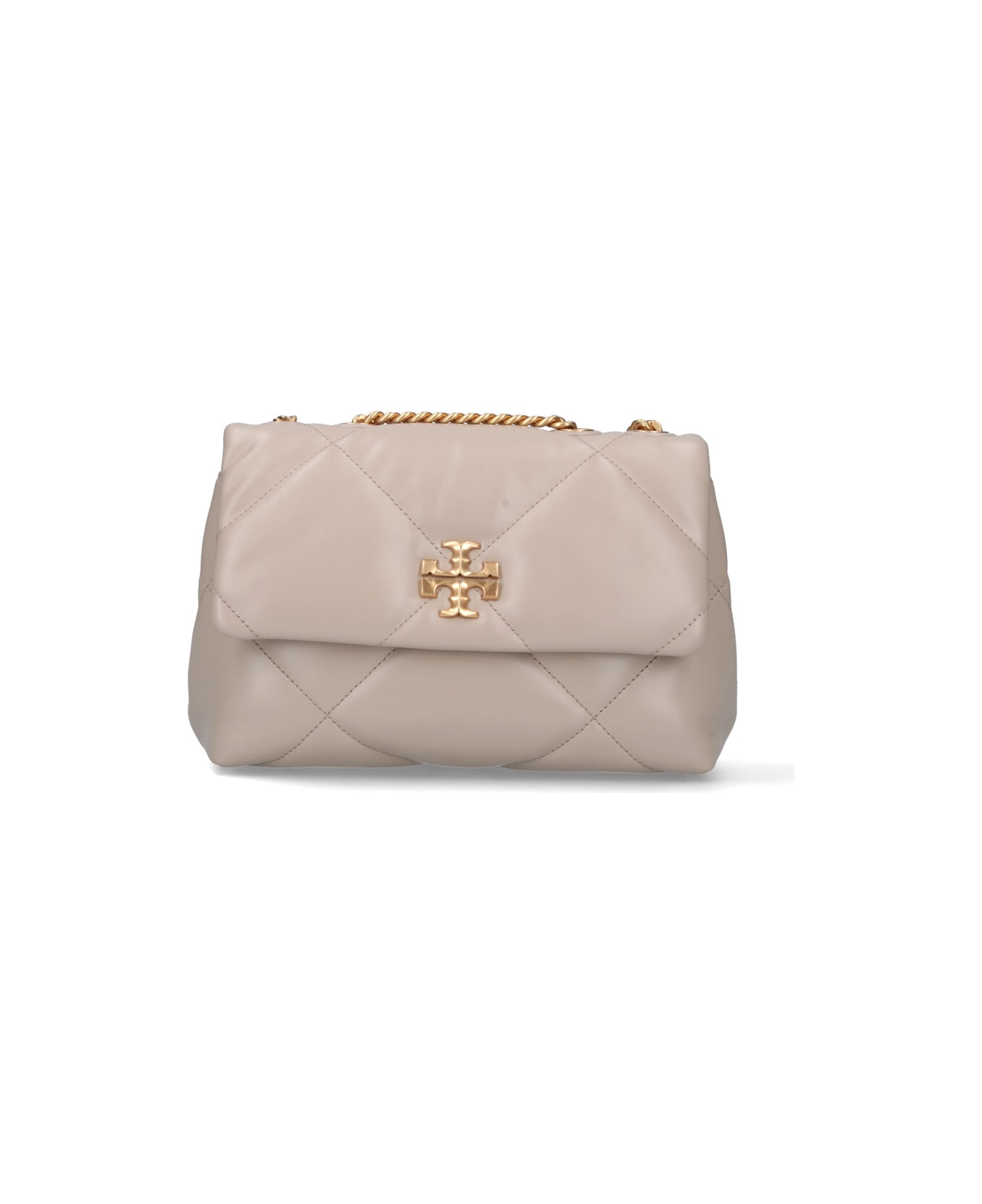 Tory Burch "kira Diamond Quilt" Shoulder Bag - Gray