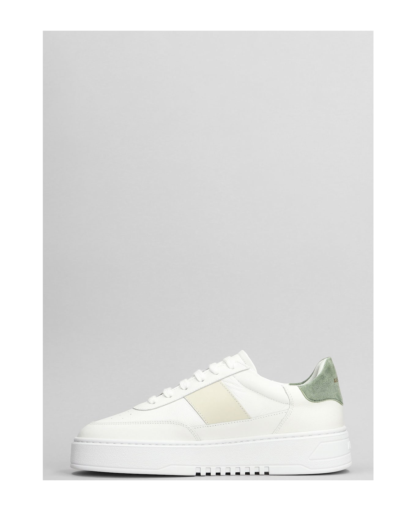Axel Arigato Orbit Vintage Sneakers In White Suede And Fabric - white