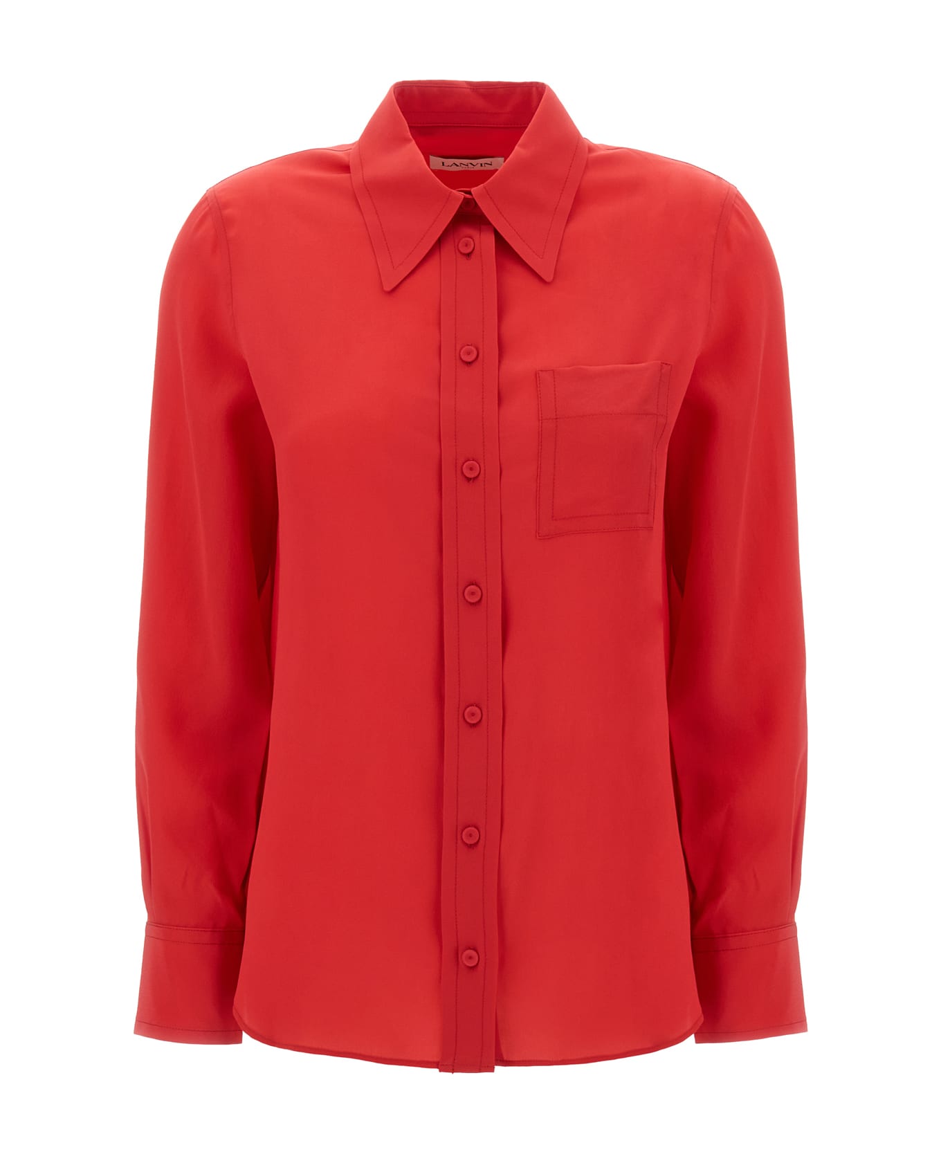 Lanvin Red Silk Shirt - 594