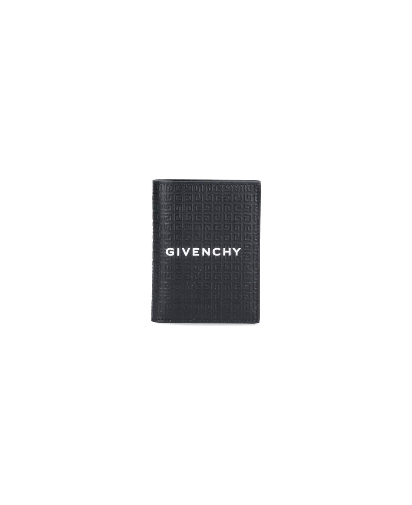 Givenchy 'micro 4g' Bi-fold Card Holder - BLACK 財布