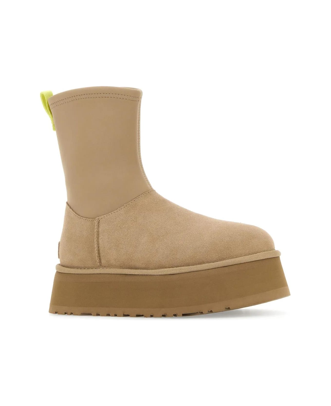 UGG Sand Suede And Fabric Classic Dipper Ankle Boots - San Sand ブーツ