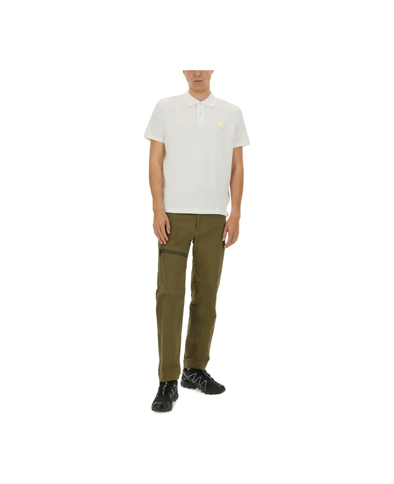 Moose Knuckles "everett Gold" Polo Shirt - WHITE