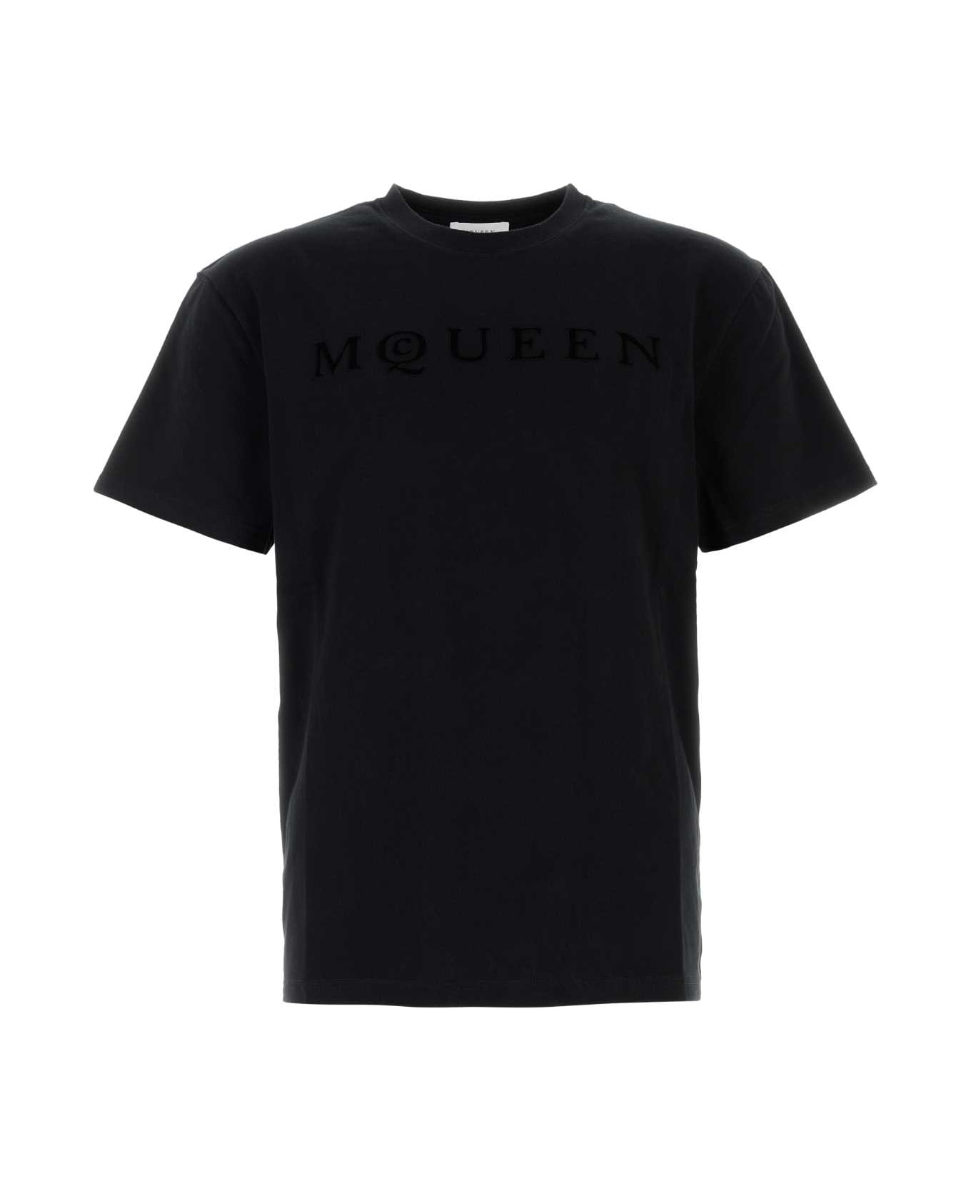 Alexander McQueen Black Cotton T-shirt - BLACKBLACK