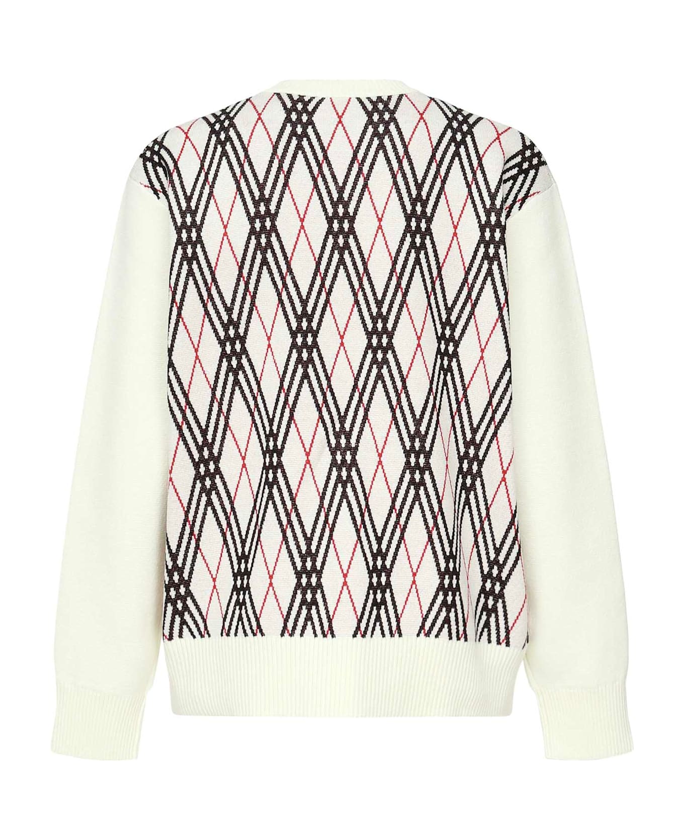 Burberry Argyle Check Pullover - White