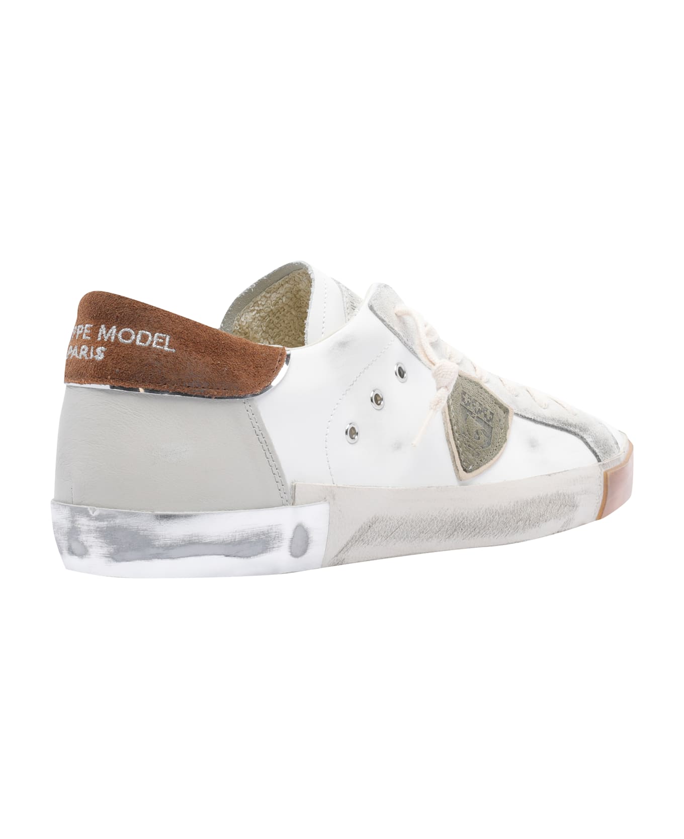 Philippe Model Prsx Sneakers - WHITE/BROWN