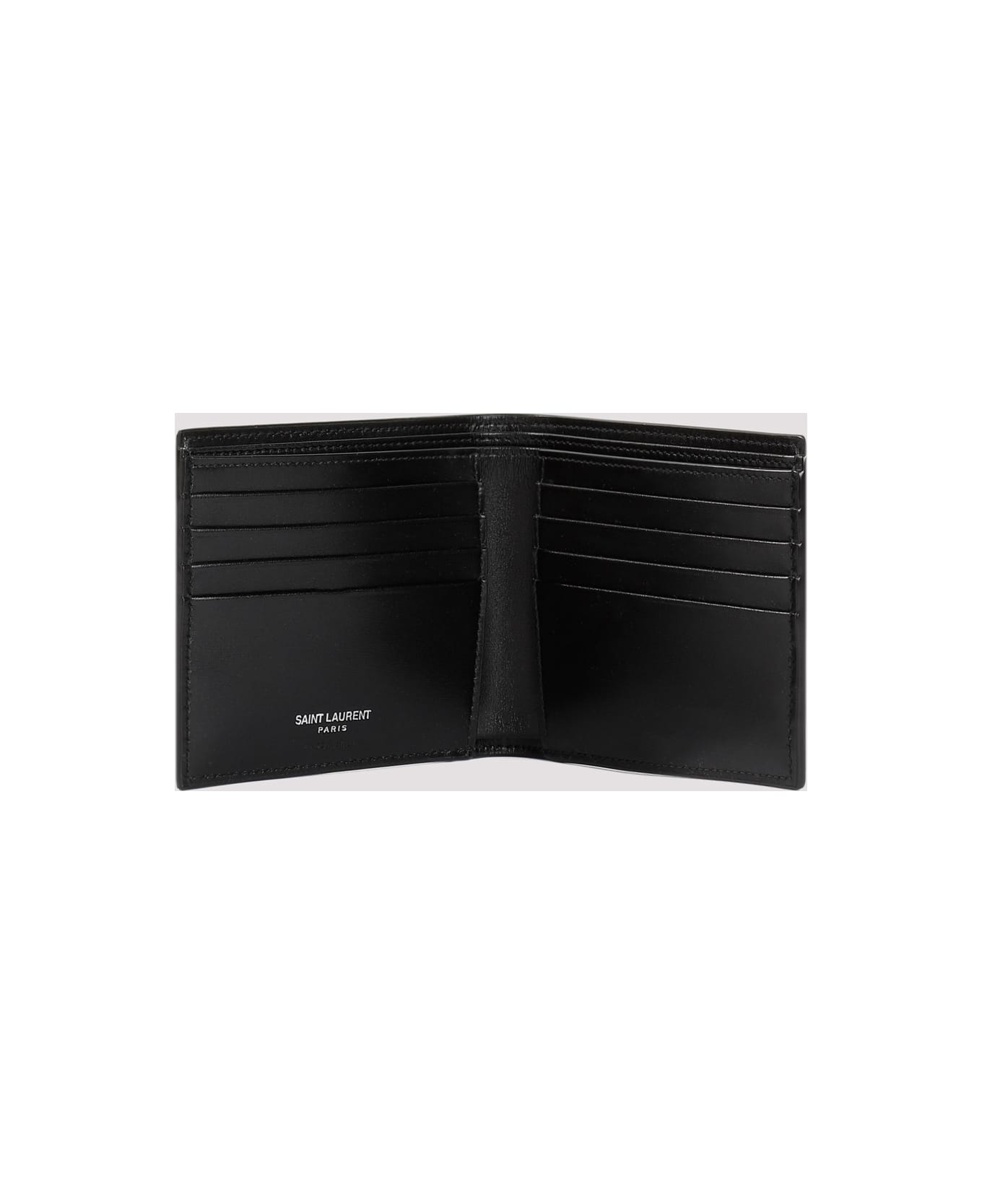 Saint Laurent Ysl Credit Card Holder - Nero