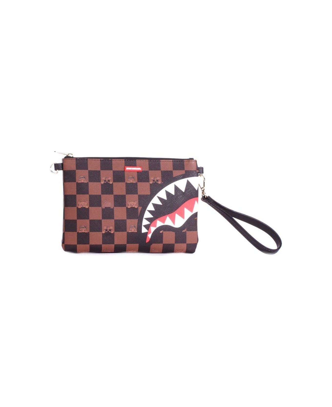 Sprayground The Hideout Crossover Clutch Bag - Brown/multi