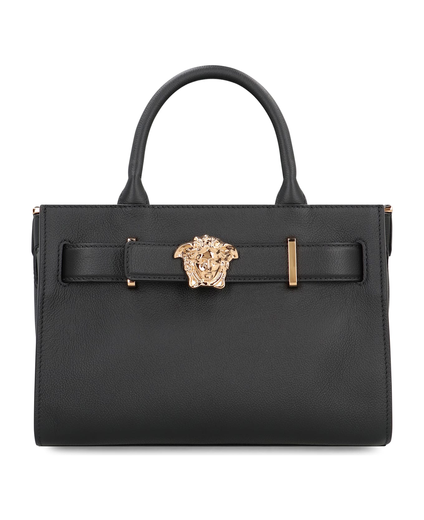 Versace Small Leather Tote - black