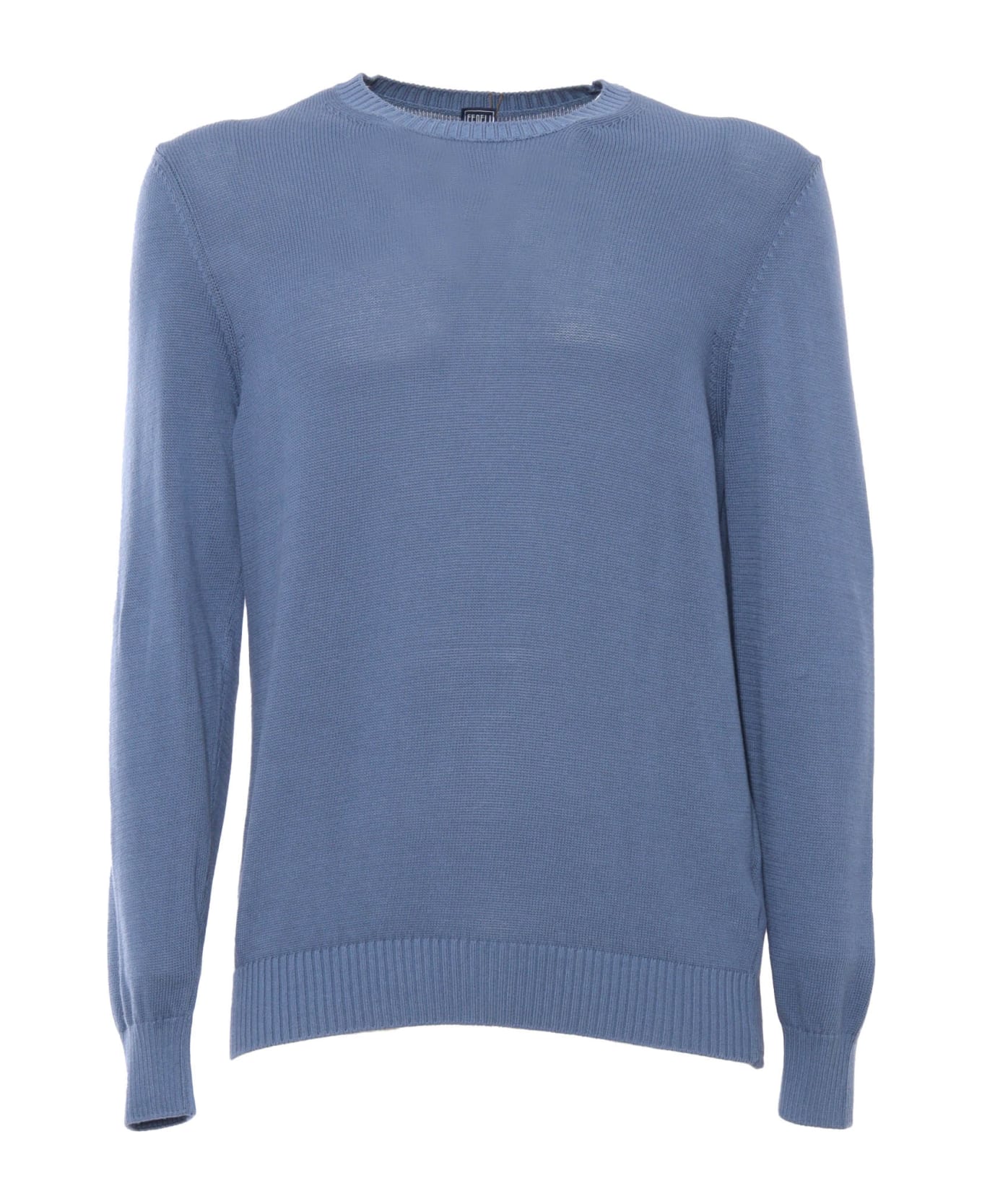Fedeli Light Blue Sweater - LIGHT BLUE ニットウェア