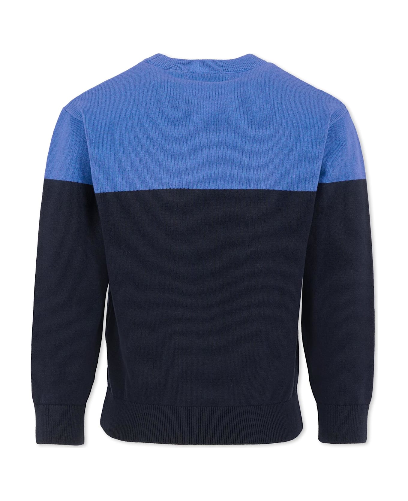 Timberland Blue Sweater For Boy With Patch - Blue