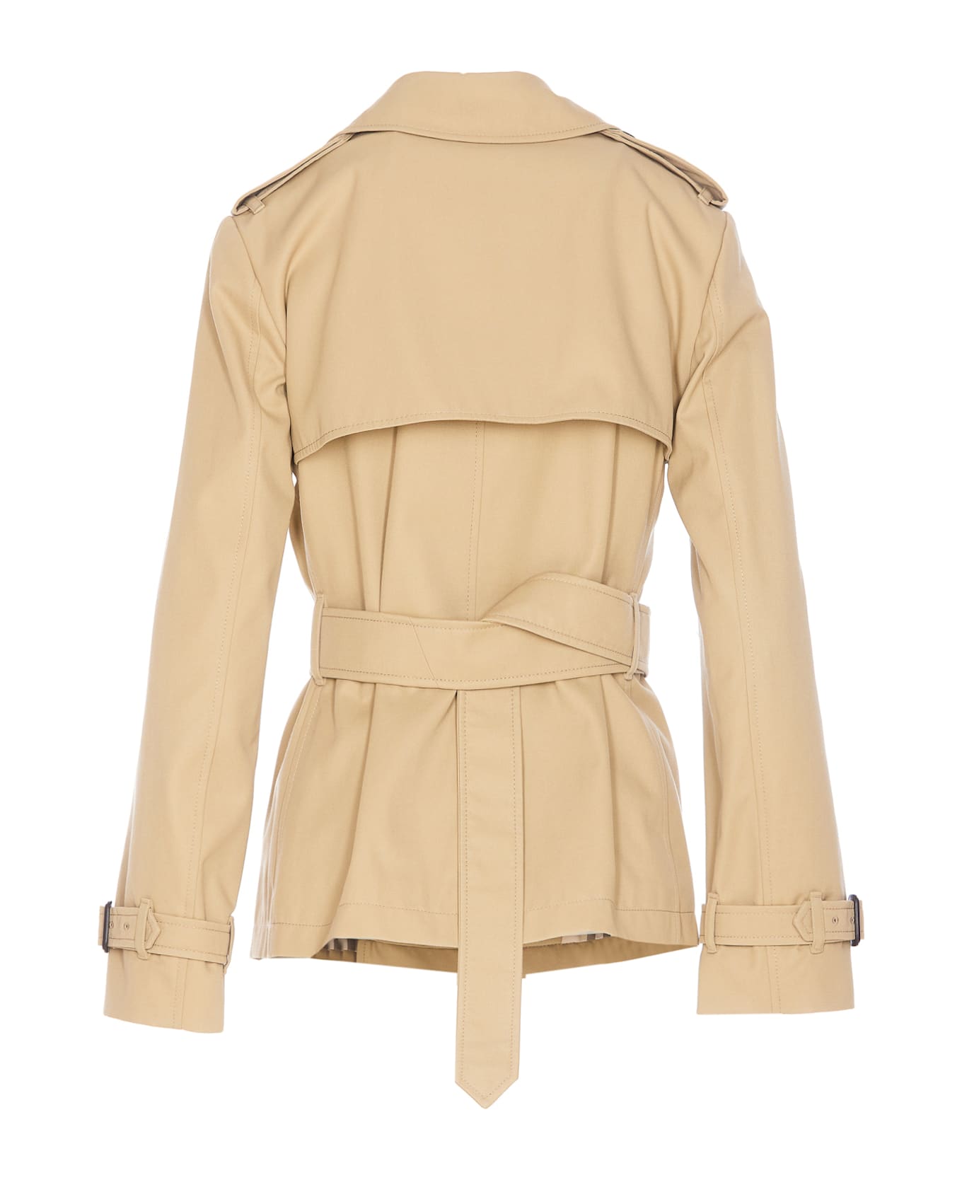 Burberry Cotton Mix Trench - Beige