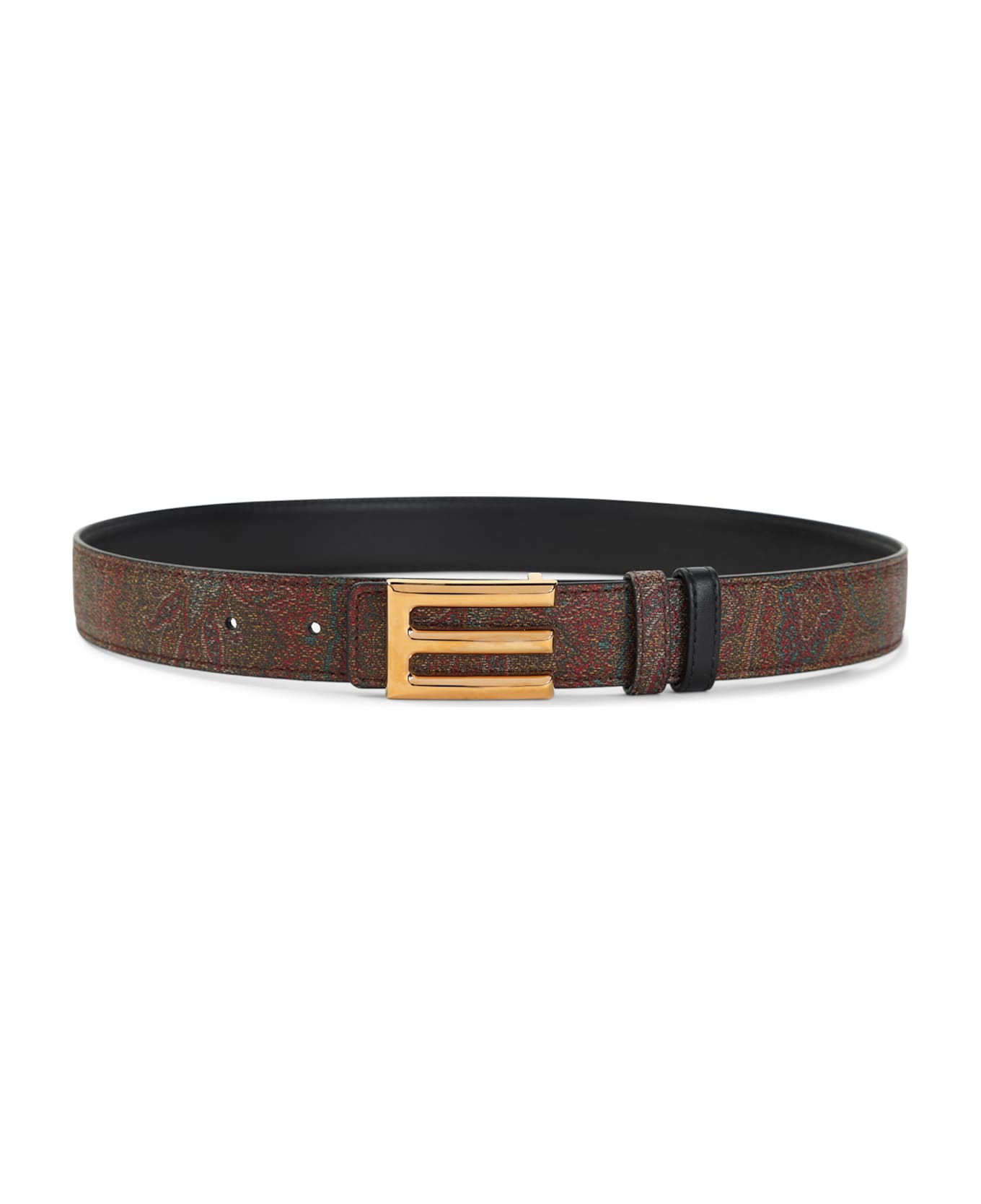 Etro Logo Buckle Belt - Black