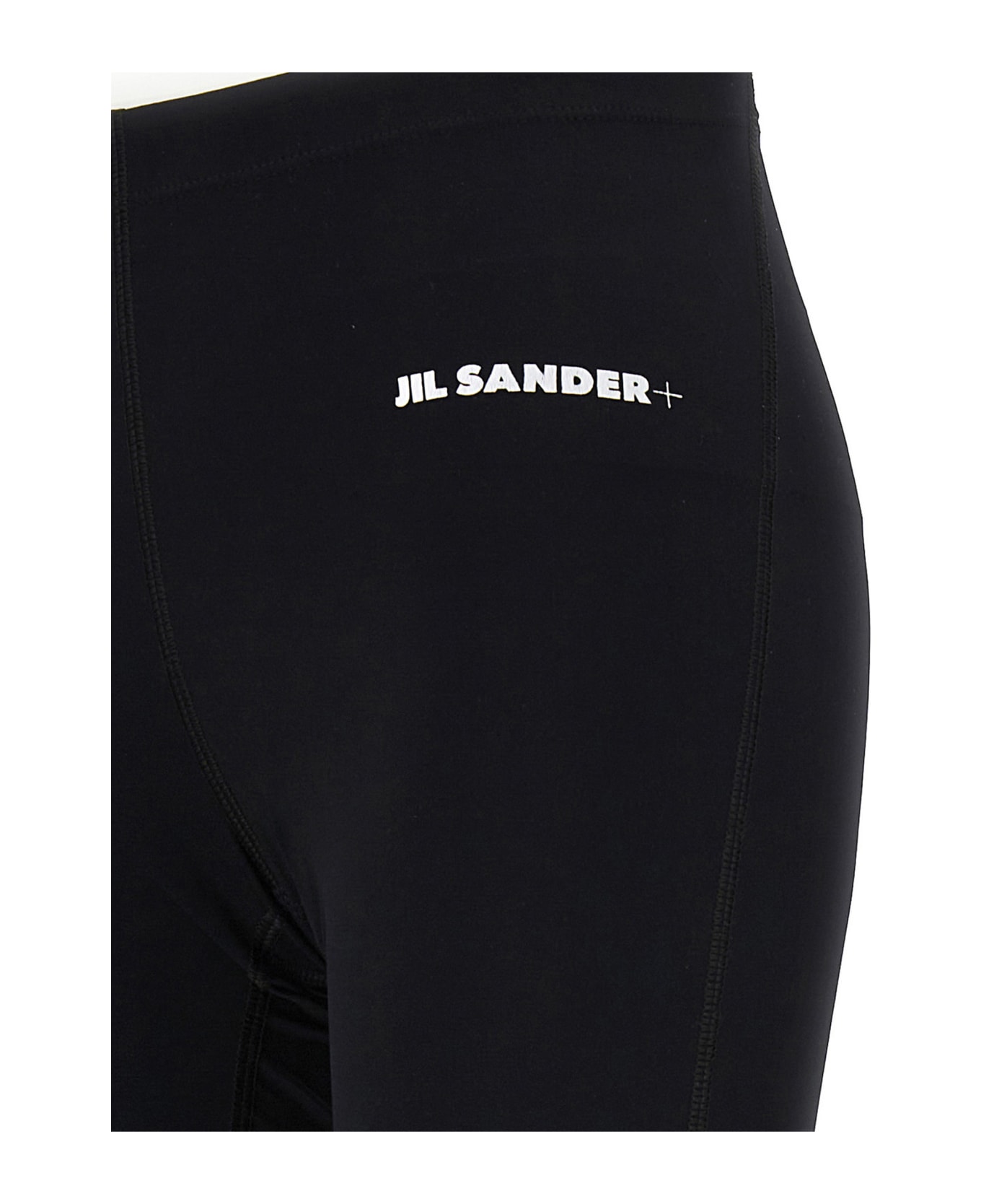 Jil Sander Logo Print Leggings - Black  