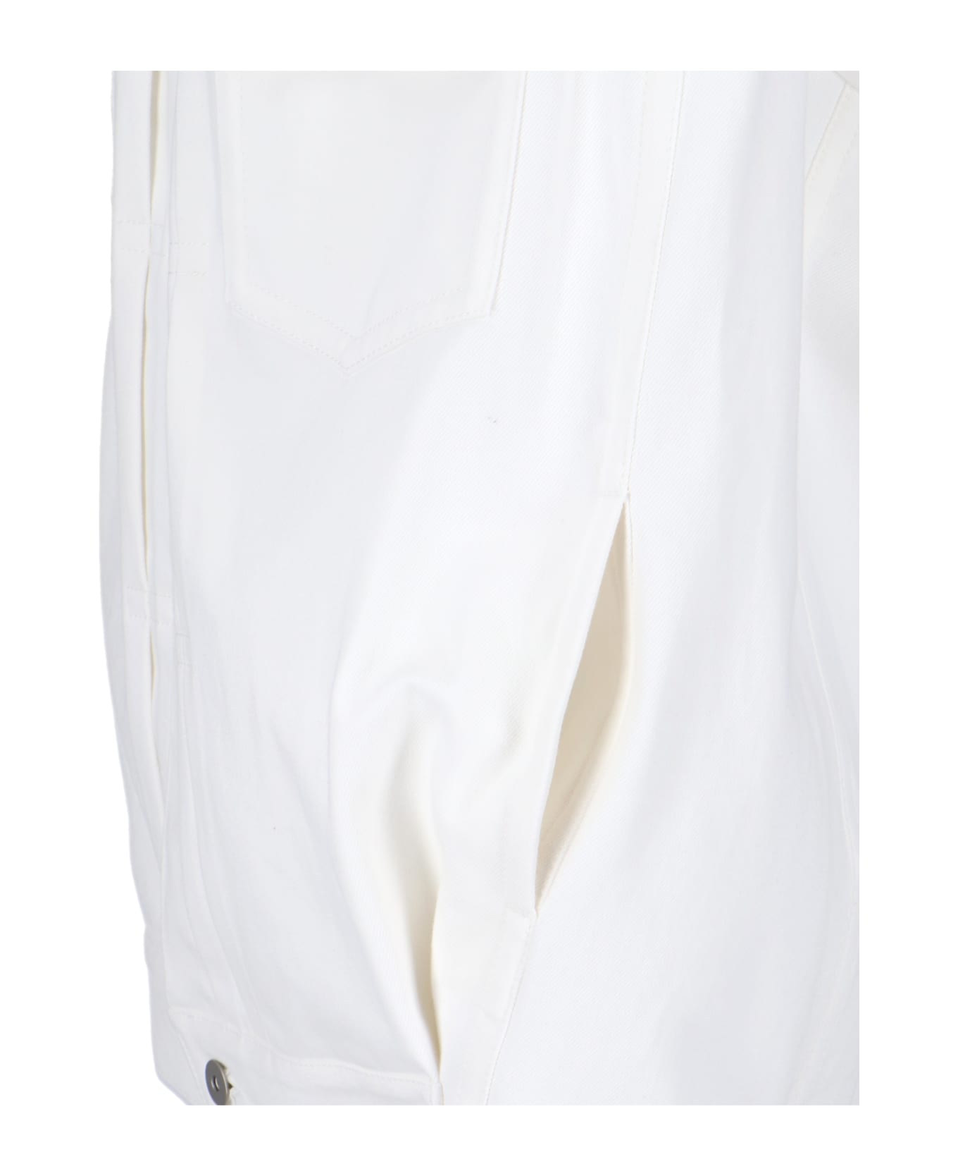 Sacai Sleeveless Shirt Jacket - Off White