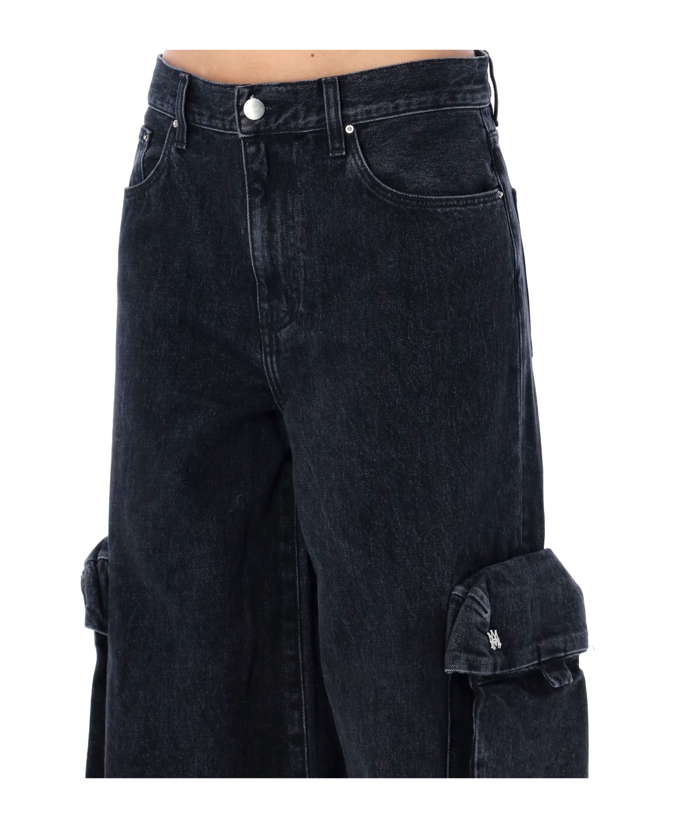 AMIRI Baggy Cargo Jeans - FADED BLACK デニム