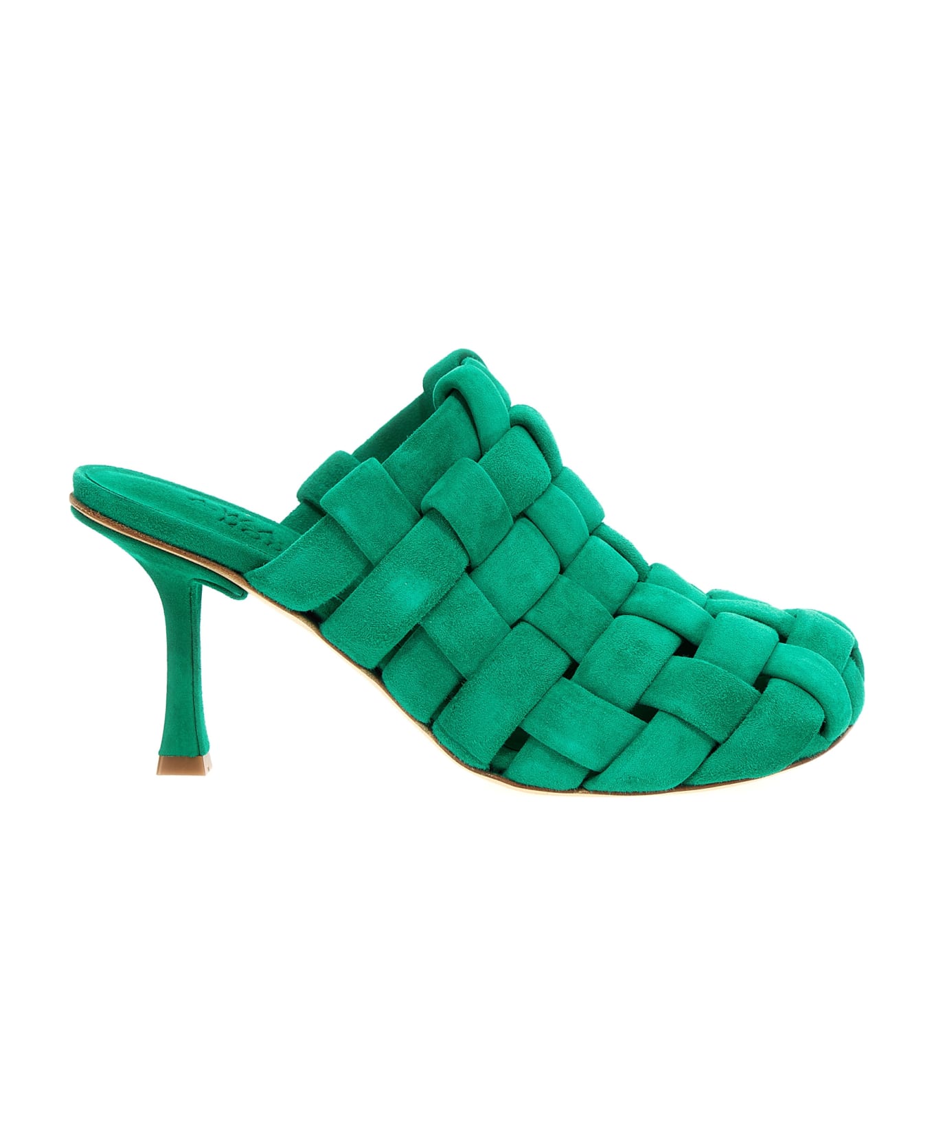A.W.A.K.E. Mode 'wilma Chubby' Mules - Green