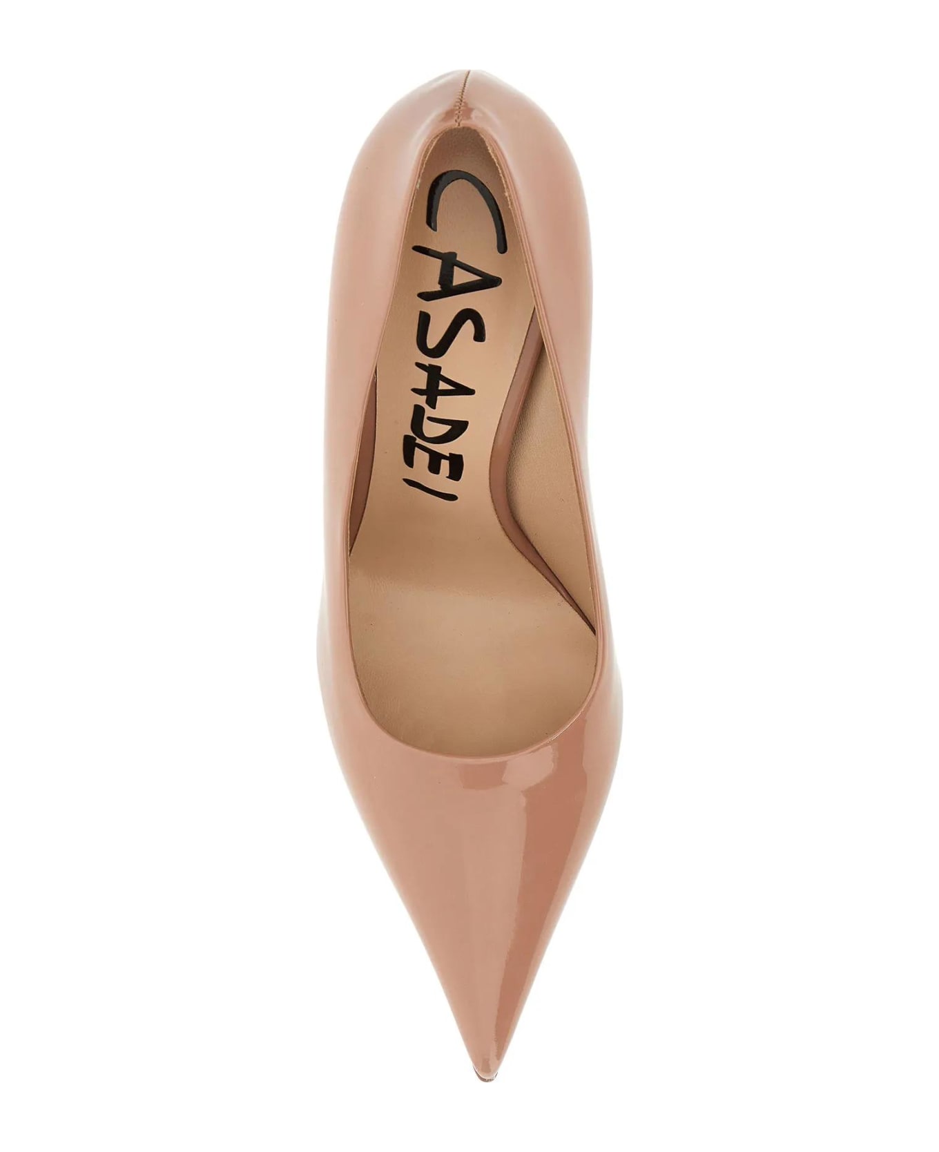 Casadei Antiqued Pink Leather Blade Tiffany Pumps ハイヒール