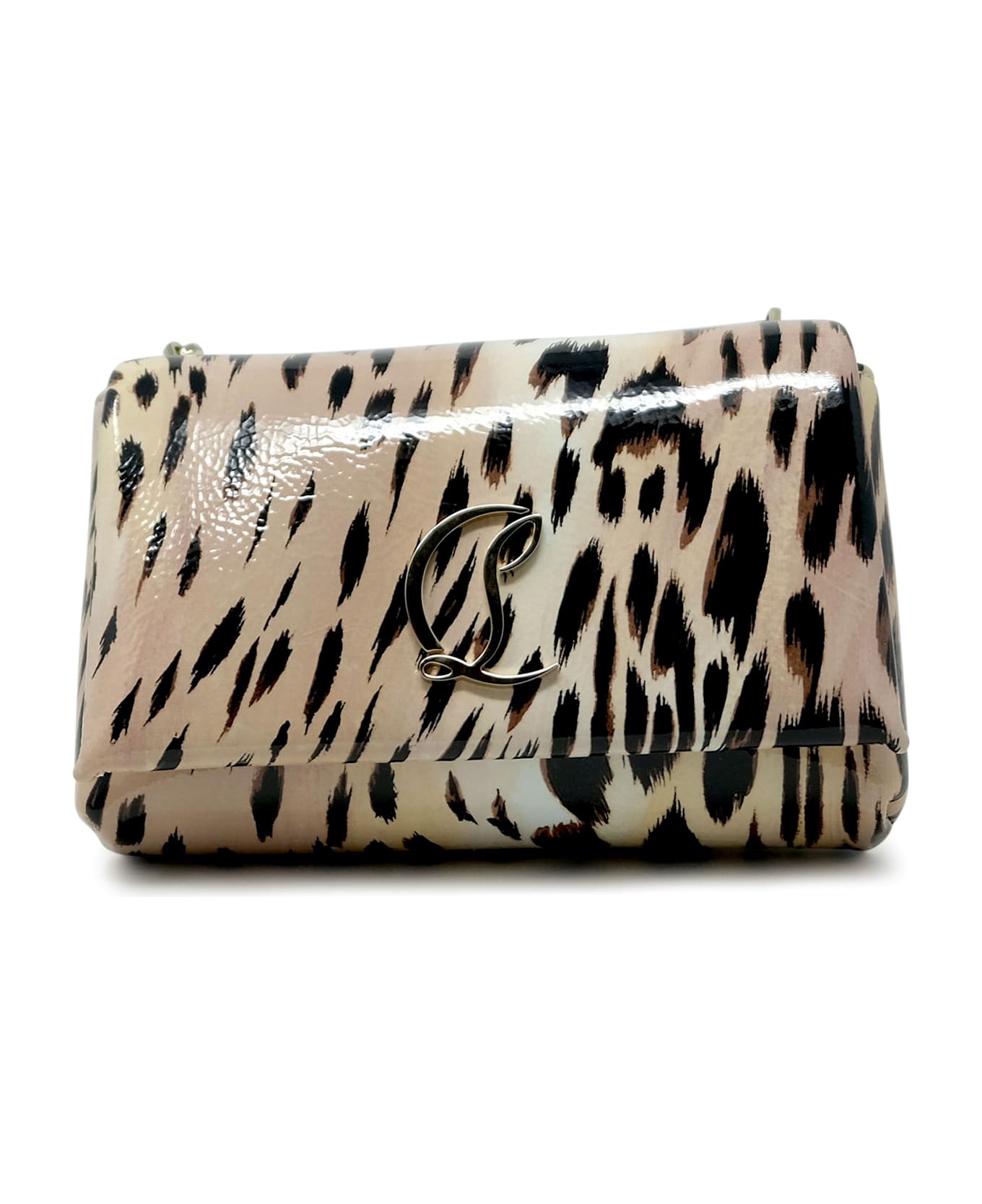 Christian Louboutin Leopard Gigi Naplak Leather Loubi54 Pouch Bag - LEOPARD