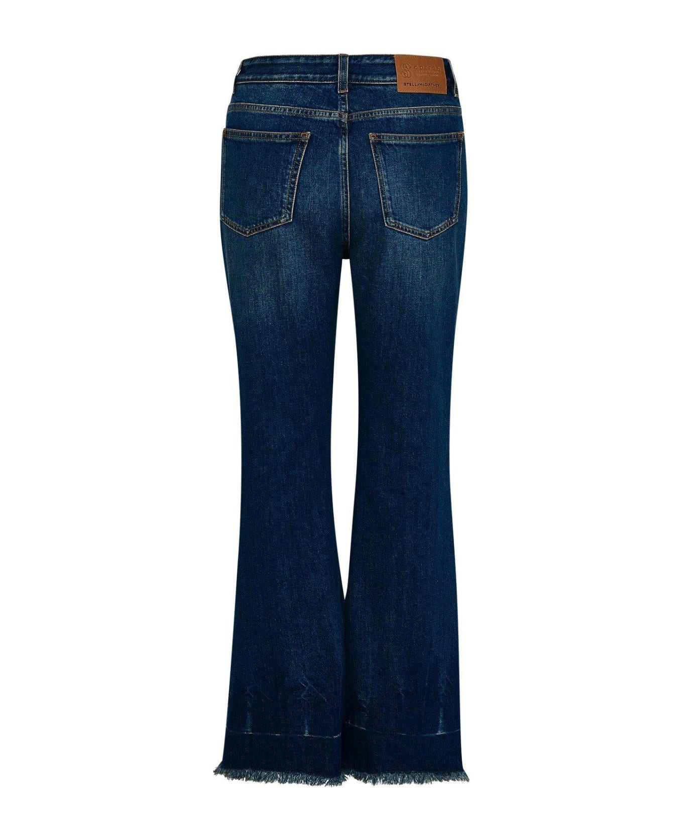 Stella McCartney Cropped Flared Jeans - Blu scuro デニム