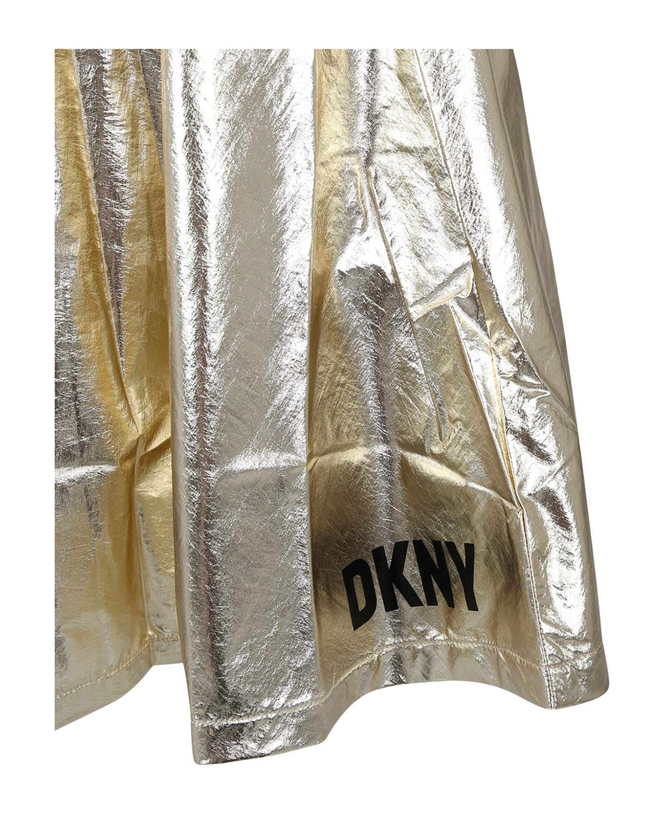 DKNY Golden Casual Skirt For Girl - Gold