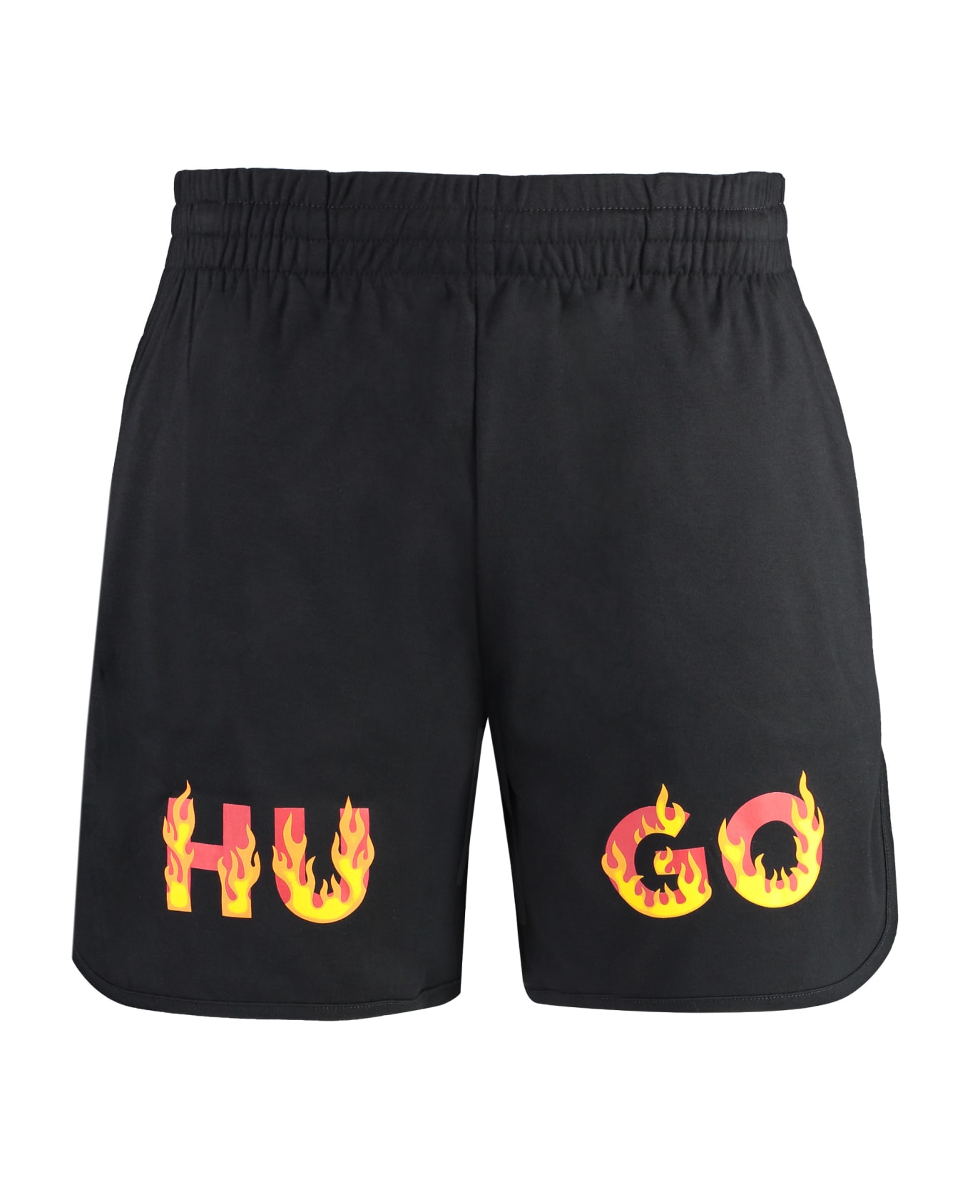 Hugo Boss Cotton Bermuda Shorts - black