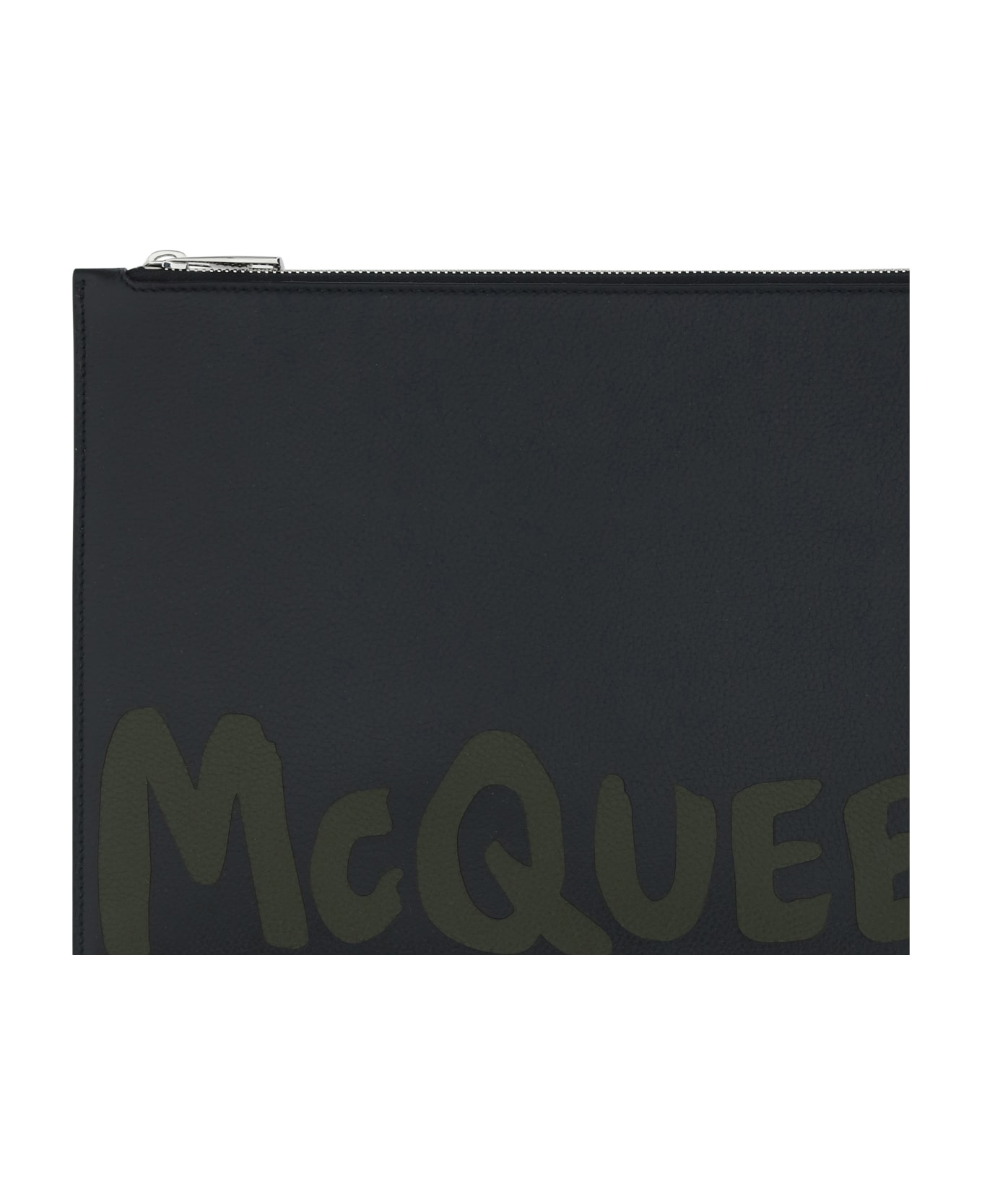 Alexander McQueen Clutch Bag - Black/khaki バッグ