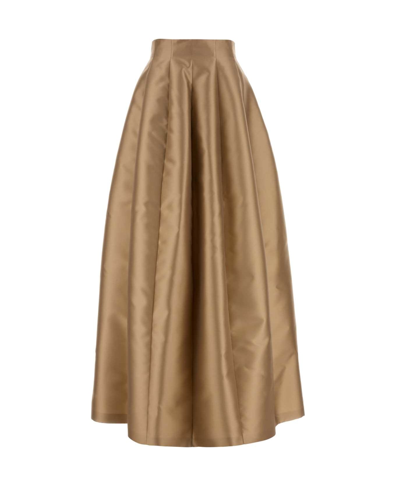 Alberta Ferretti Beige Jacquard Skirt - BEIGE