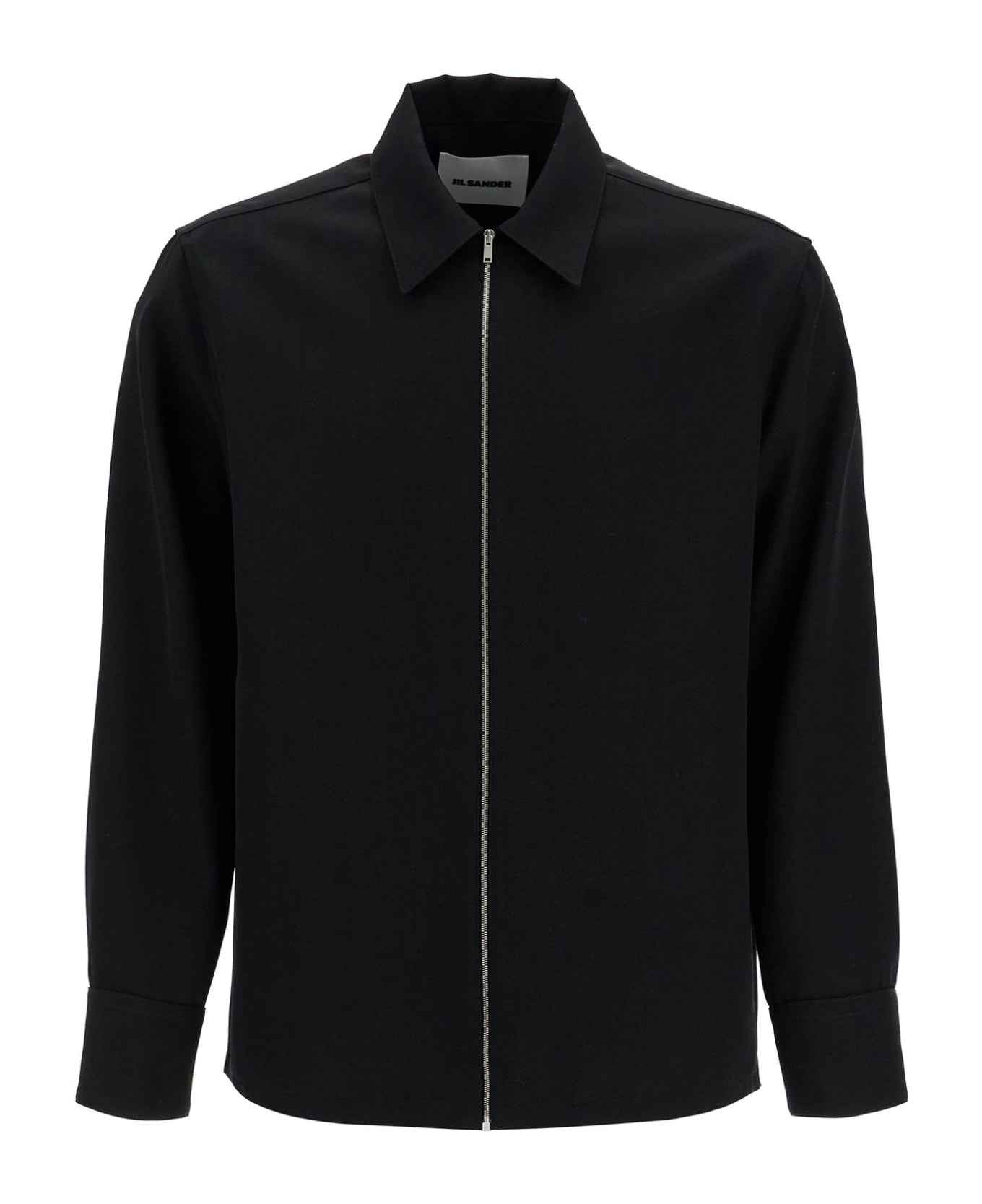 Jil Sander Zippered Overshirt - BLACK (Black)