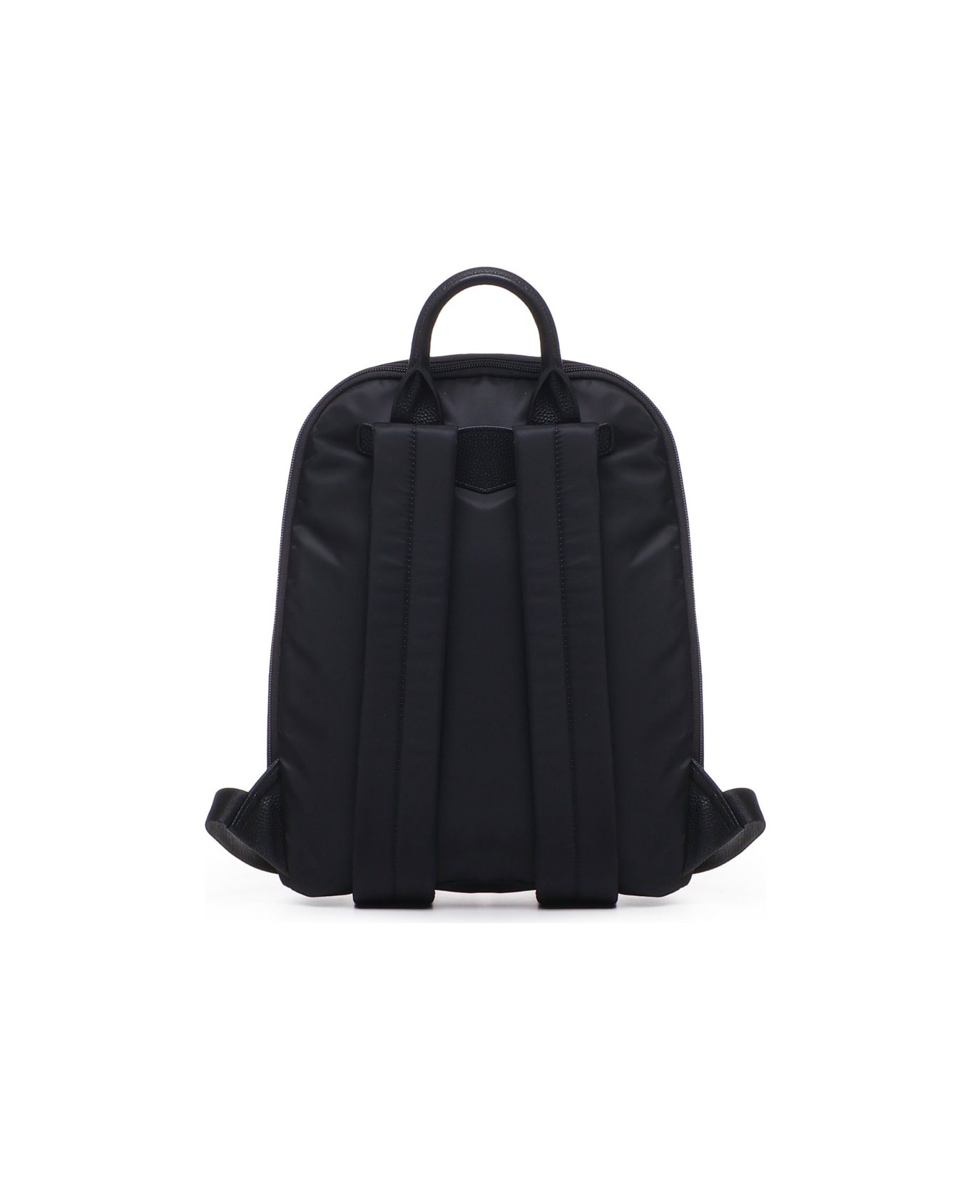 Emporio Armani Backpack With Logo Plaque - Black