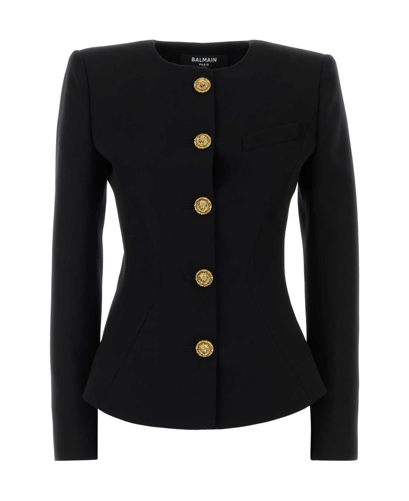 Balmain Black Wool Blazer - NOIR