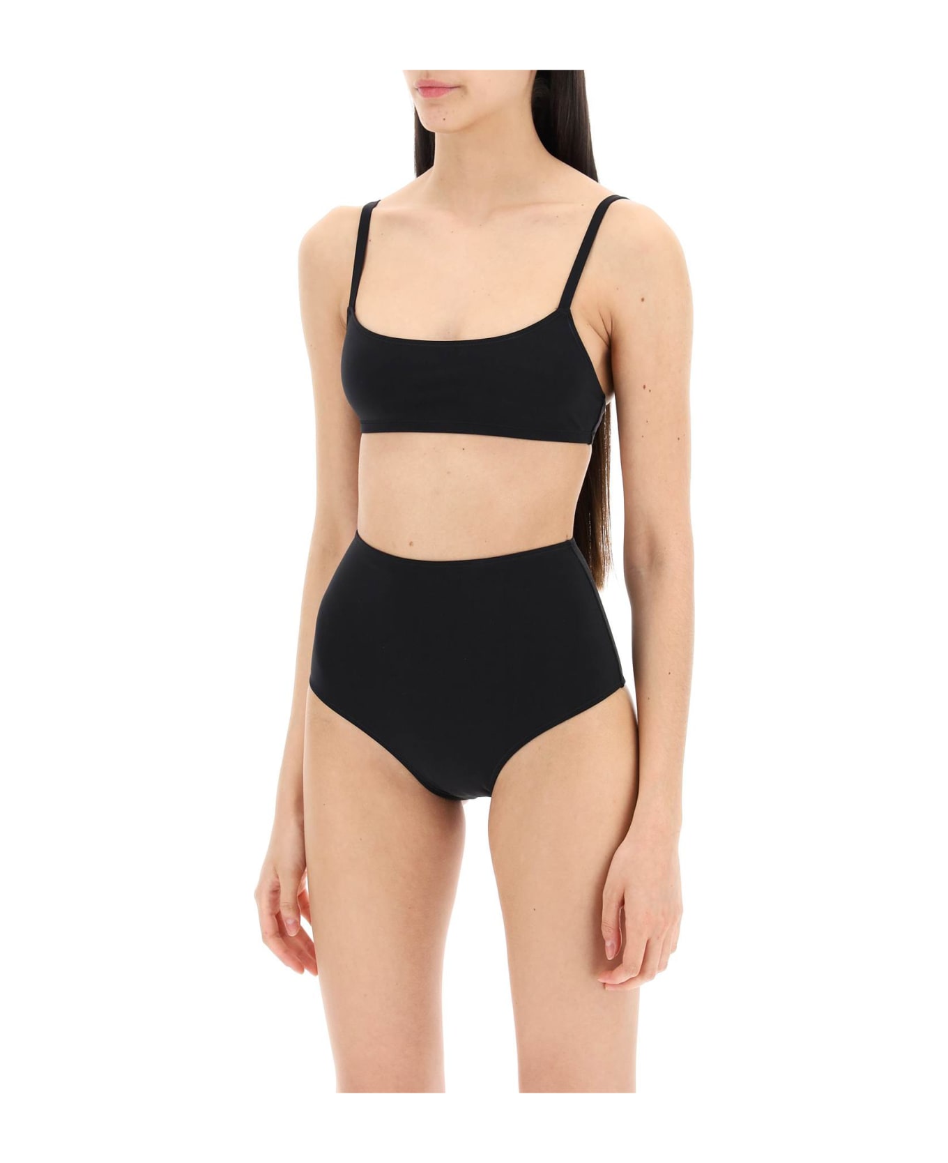 Lido Eleven High Waist Bikini Set - BLACK (Black)