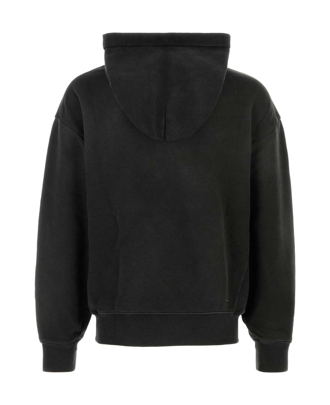 AMIRI Slate Cotton Sweatshirt - BLACK