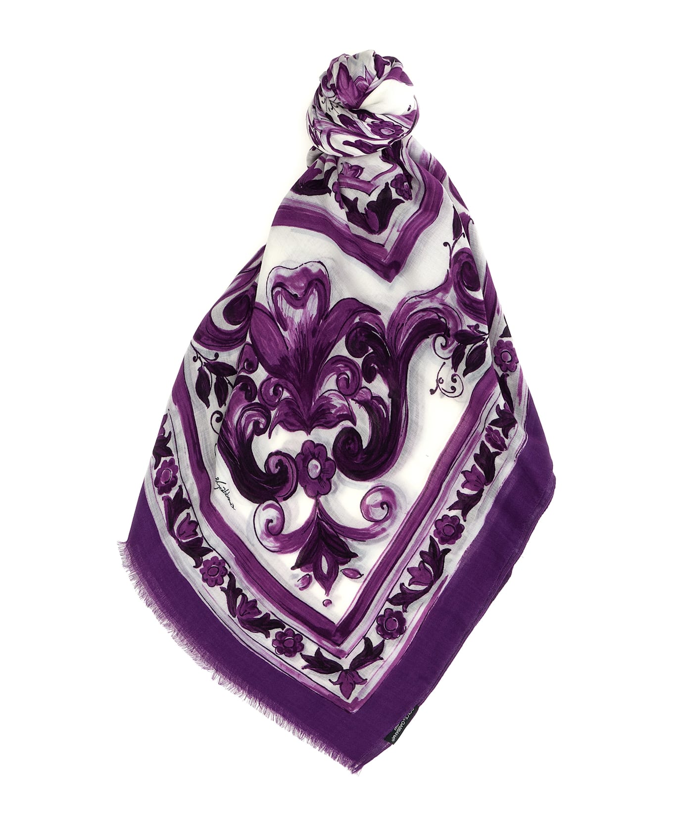 Dolce 
Gabbana 
maiolica
 Print Stole - Purple