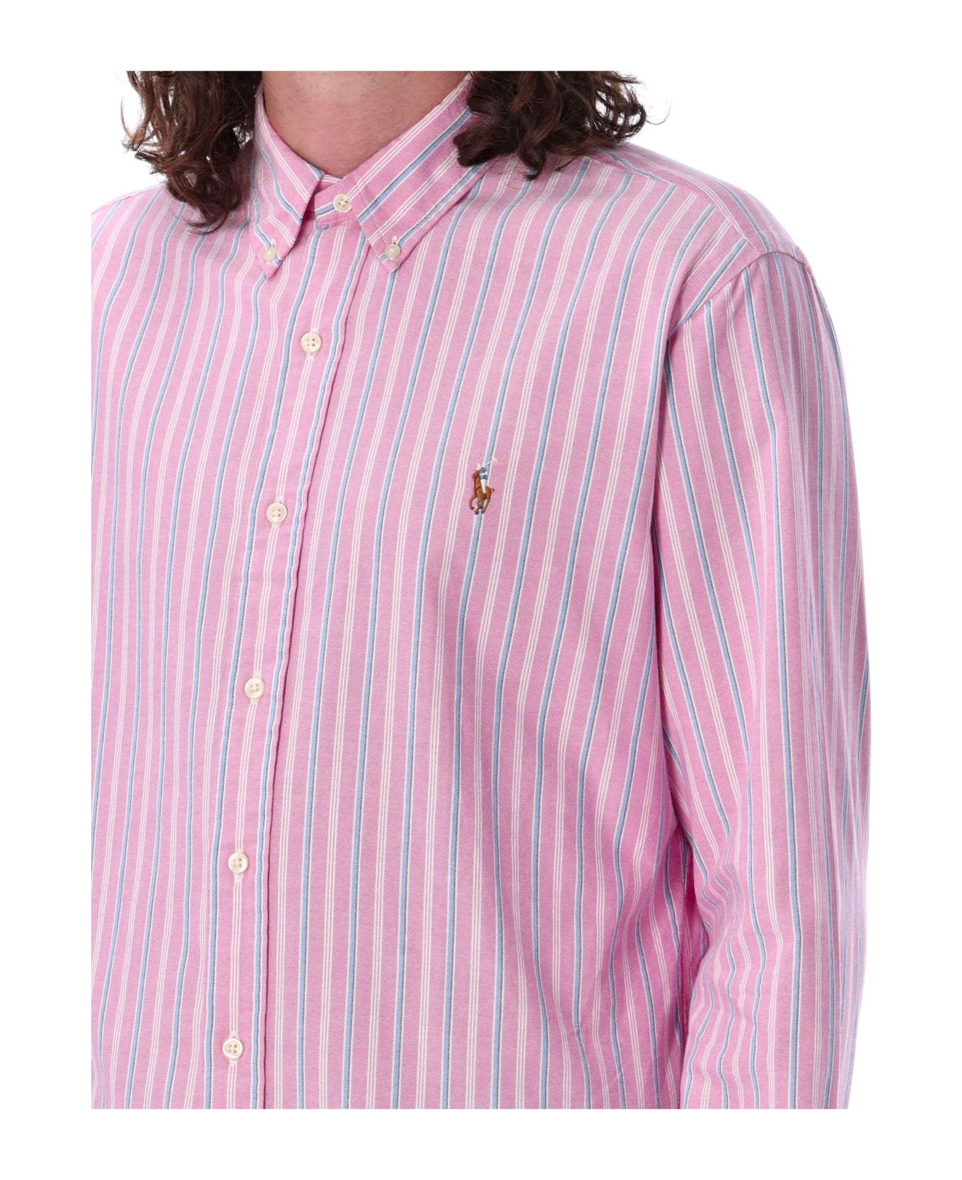 Polo Ralph Lauren Classic Custom Fit Shirt - PINK LIGHT BLU