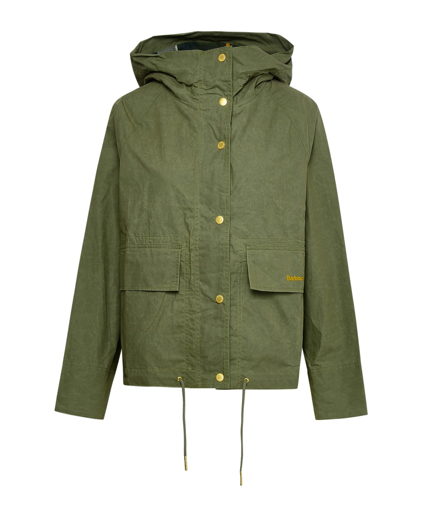 Barbour Green Cotton Jacket - Verde