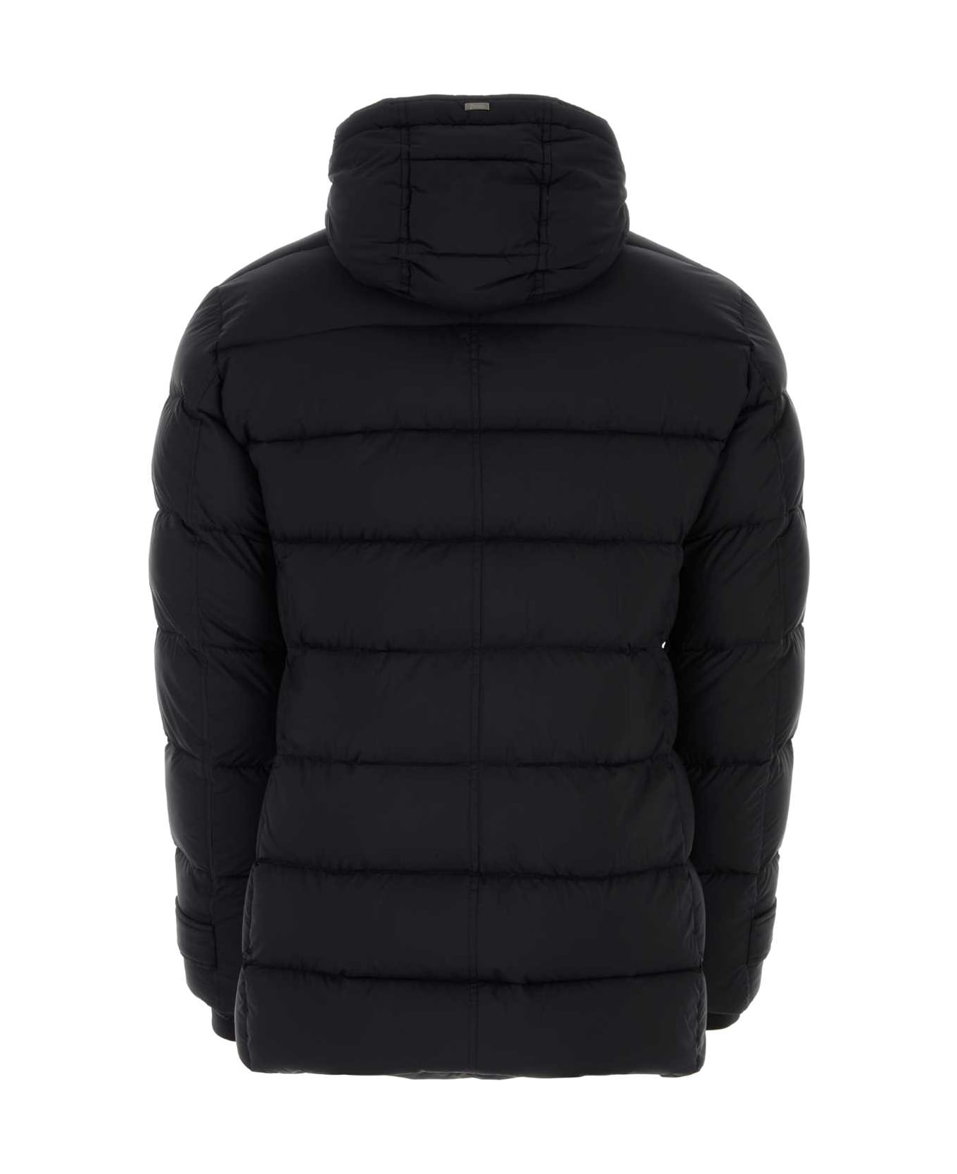 Herno Black Nylon Down Jacket - NERO