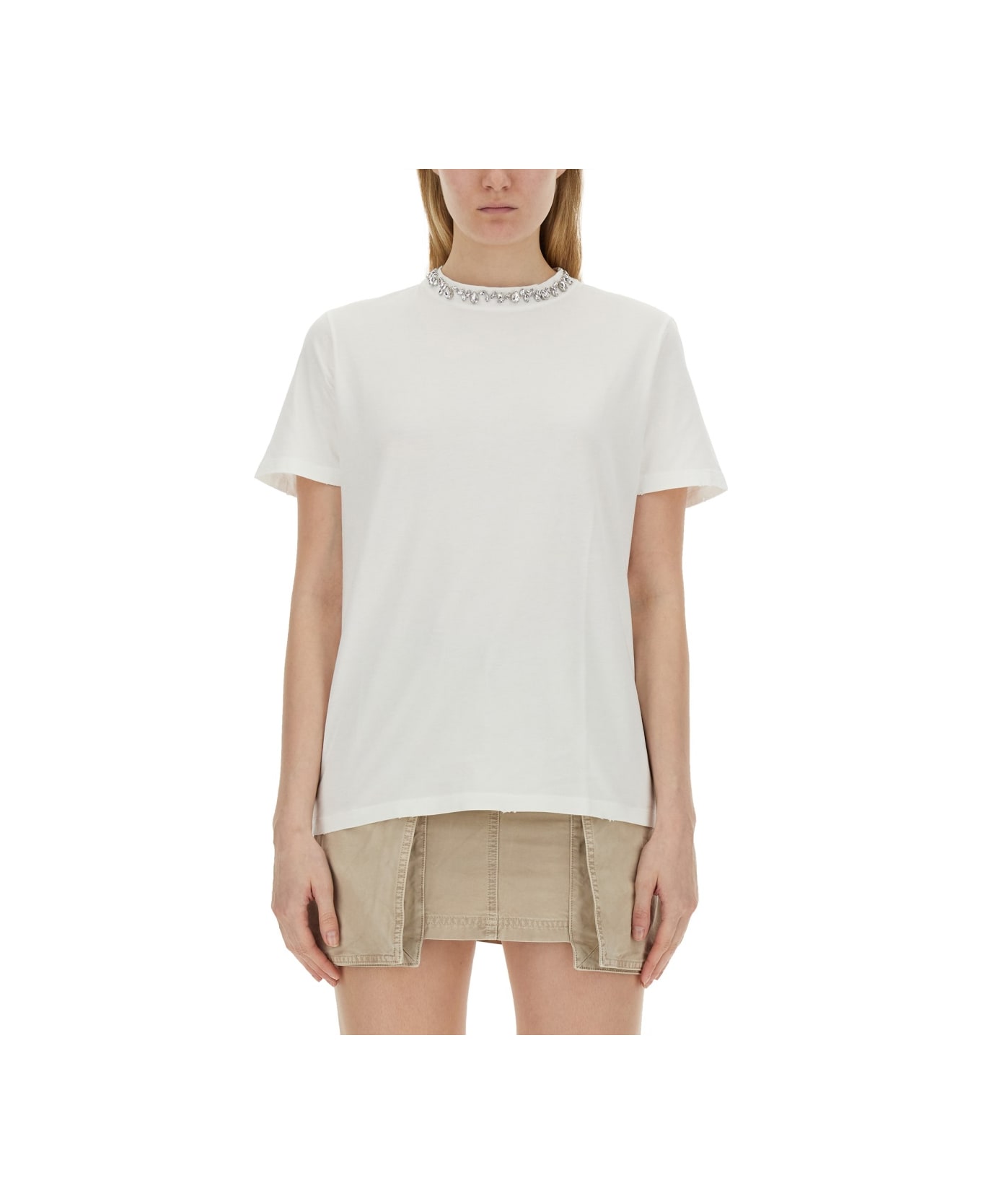 Golden Goose T-shirt In Jersey - MULTICOLOUR