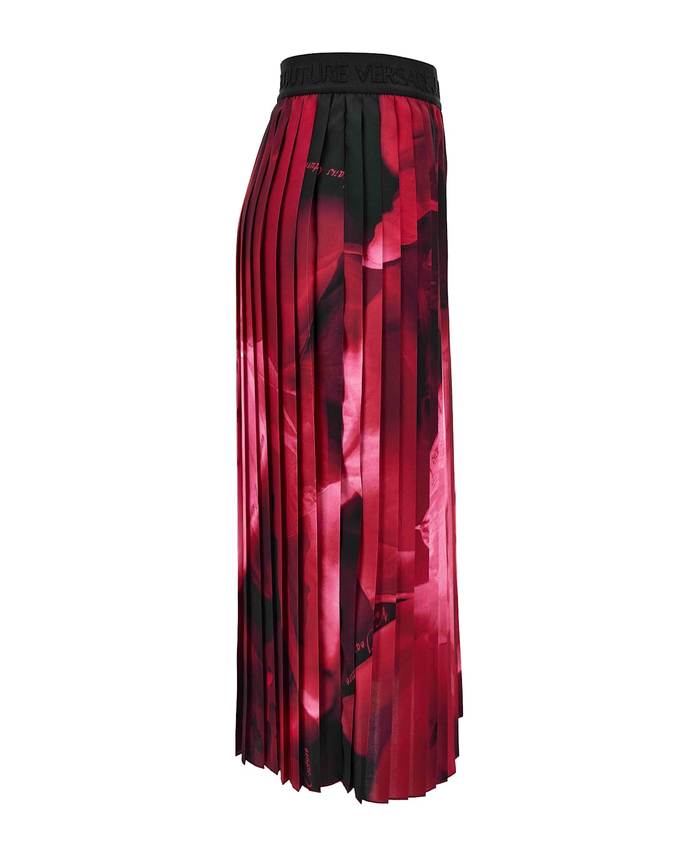 Versace Jeans Couture Long Pleated Skirt - Pink