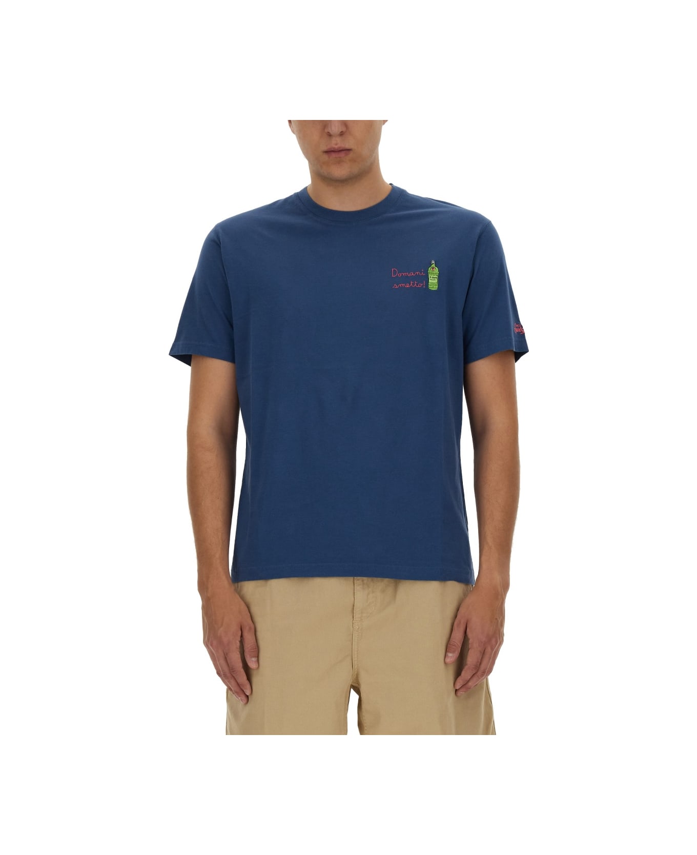 MC2 Saint Barth Cotton T-shirt - BLUE