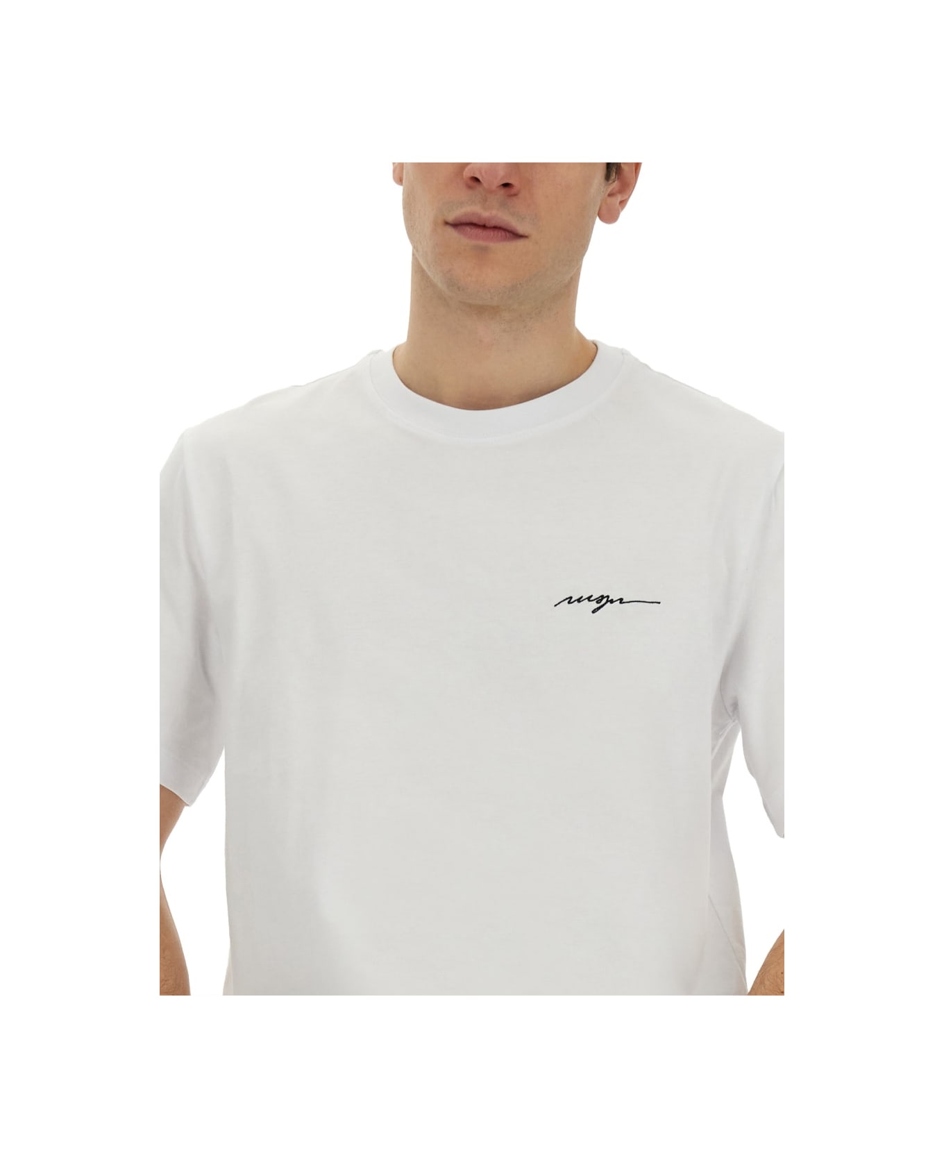 MSGM T-shirt With Logo - Bianco シャツ