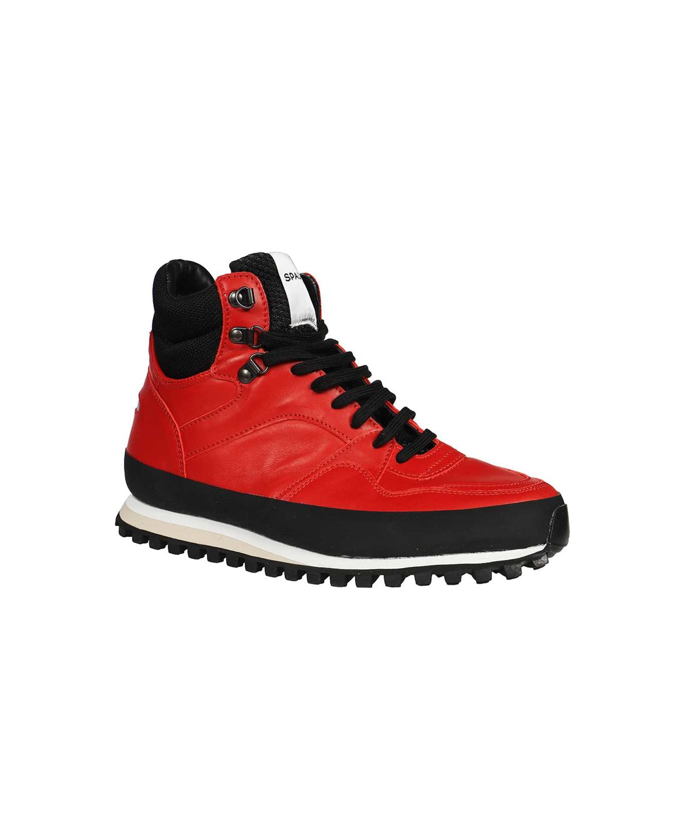 Spalwart Leather Lace-up Boots - red