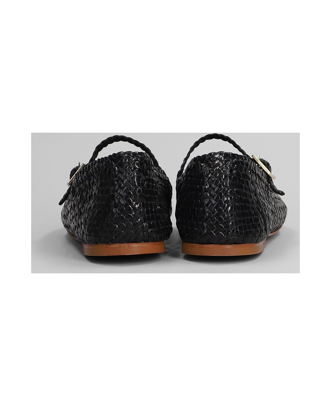 Fabio Rusconi Ballet Flats In Black Leather - black