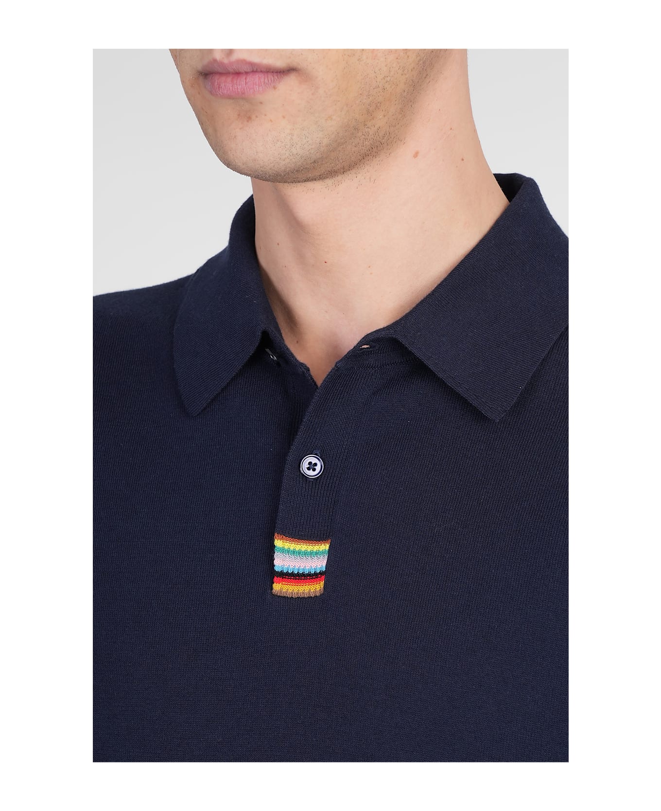 Paul Smith Polo In Blue Cotton - blue