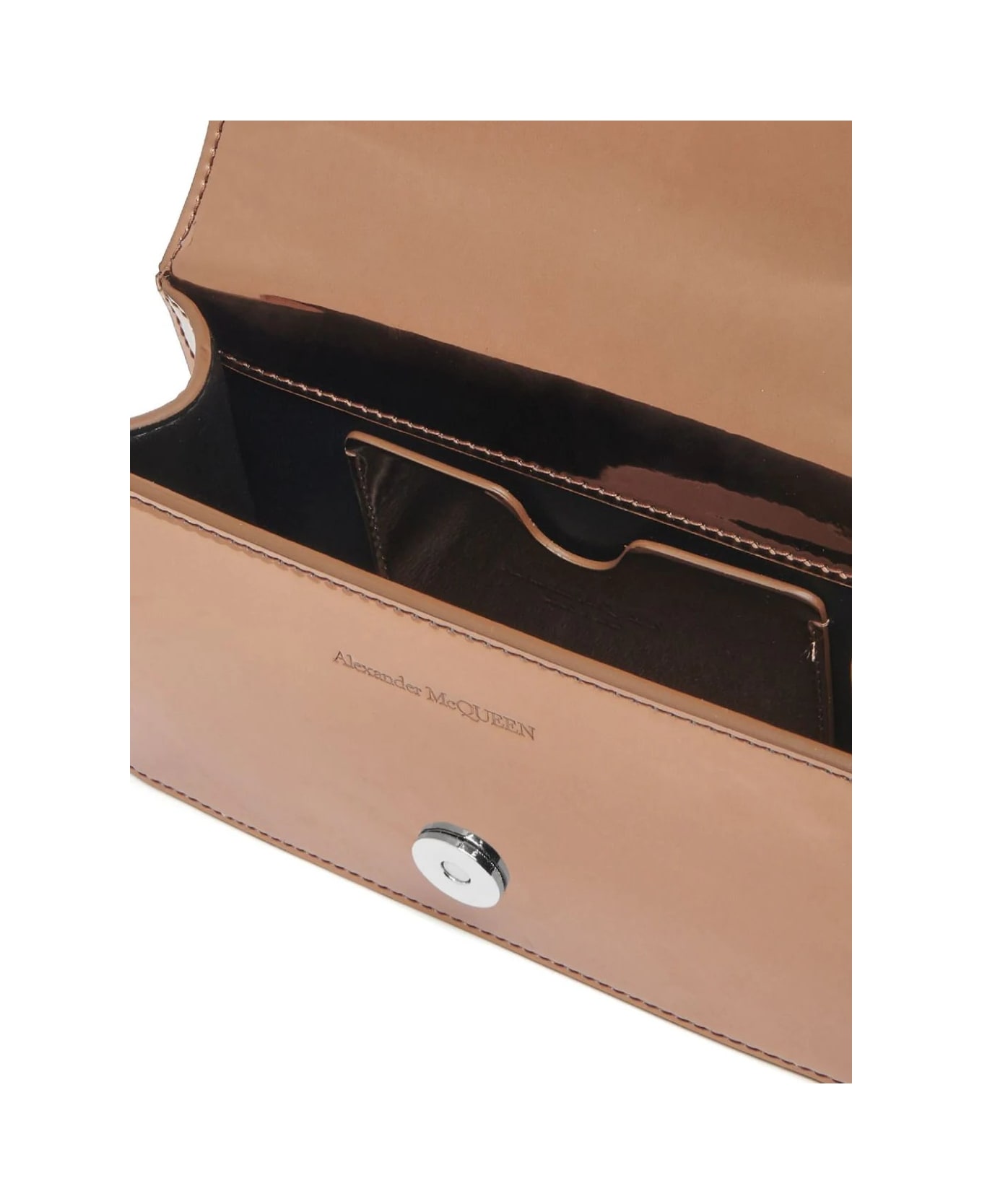 Alexander McQueen Mini Jewelled Satchel Bag In Copper - Copper ショルダーバッグ