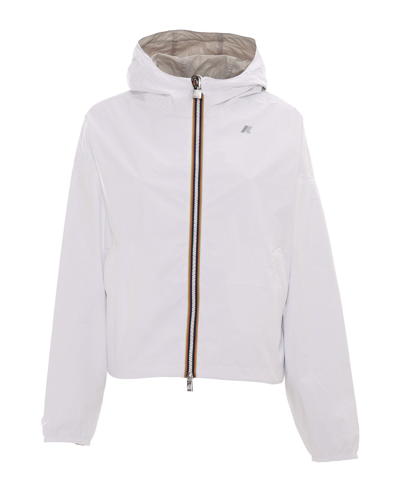 K-Way Laurette Plus.2 Double Short Down Jacket - WHITE